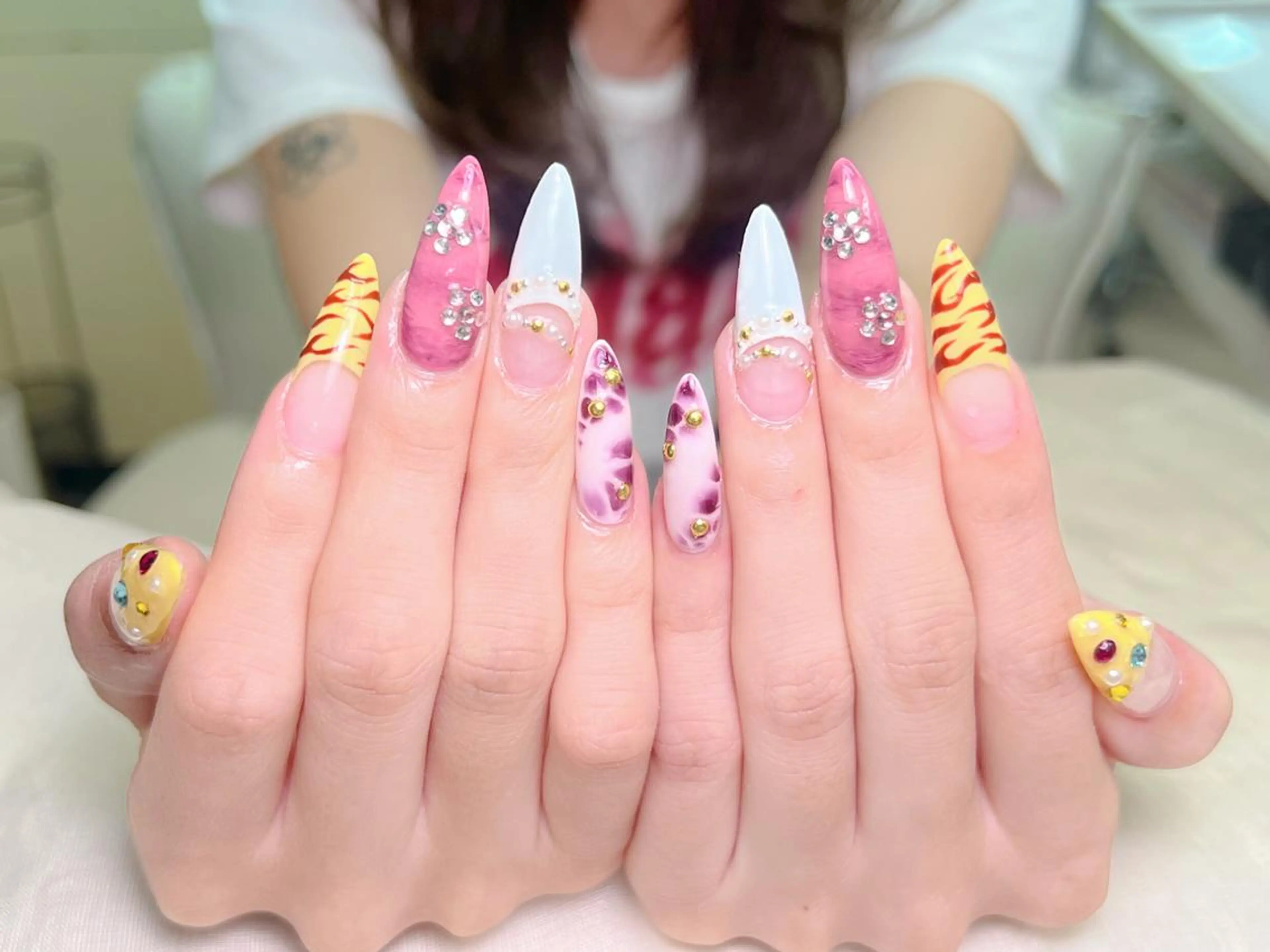 ネイル 💕チップネイル 🩷のネイルデザイン