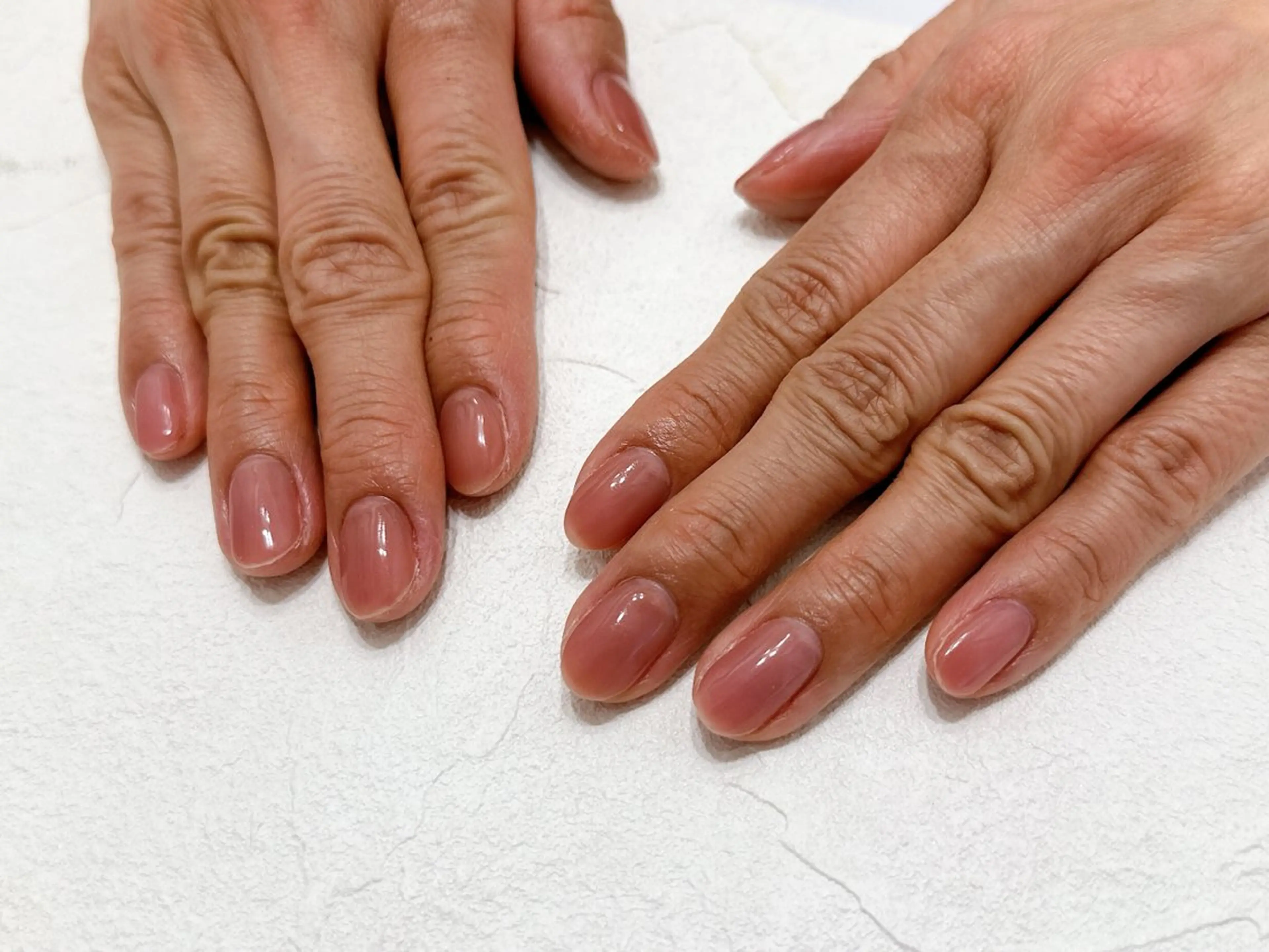 ネイル ジェルネイル メンズネイル ワンカラーネイル パラジェル バレンタイン ハンドネイル Mogu nail 二子玉川のネイルデザイン