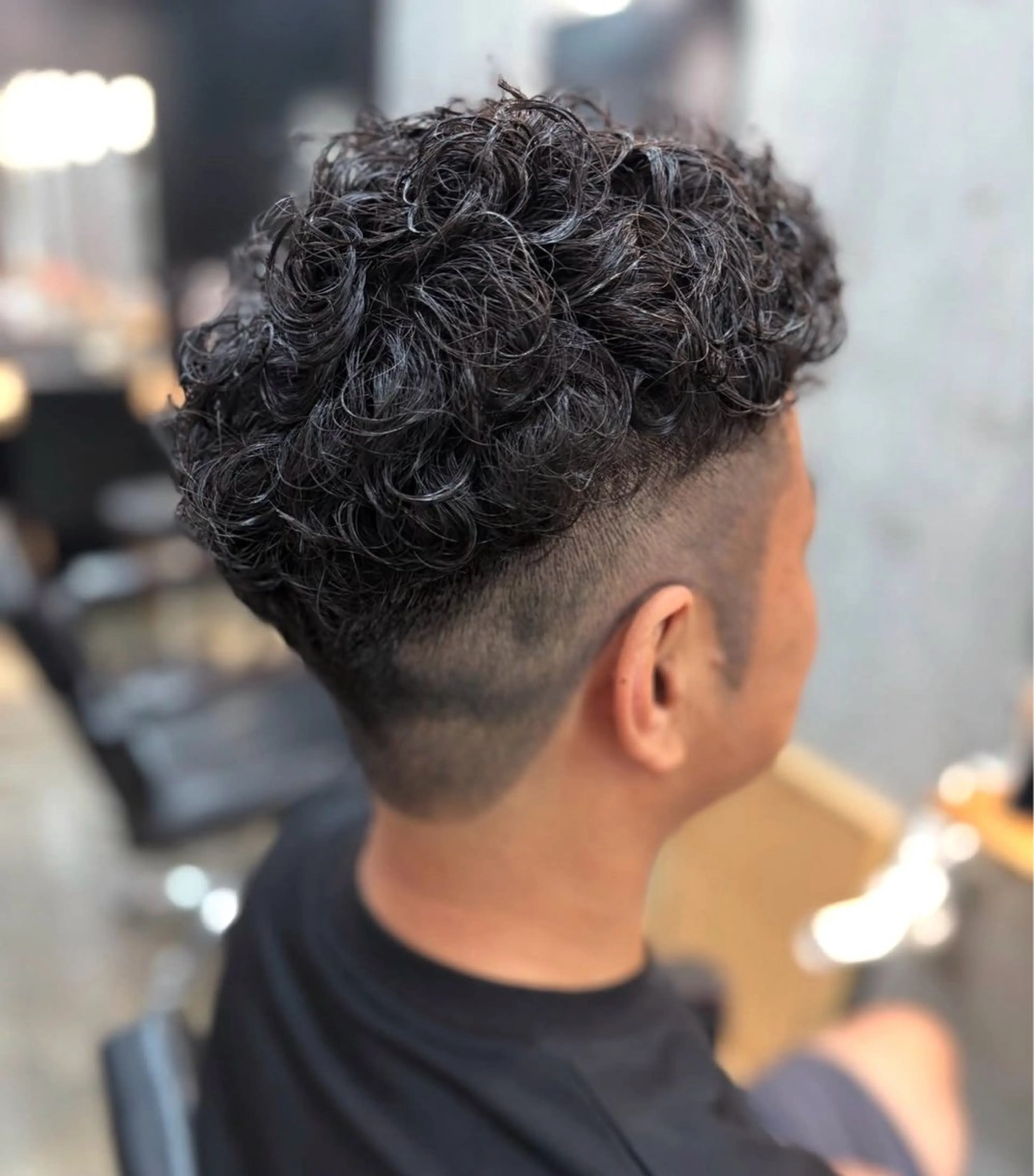 パーマ メンズ カット パーマ 穴原 優紀のヘアスタイル