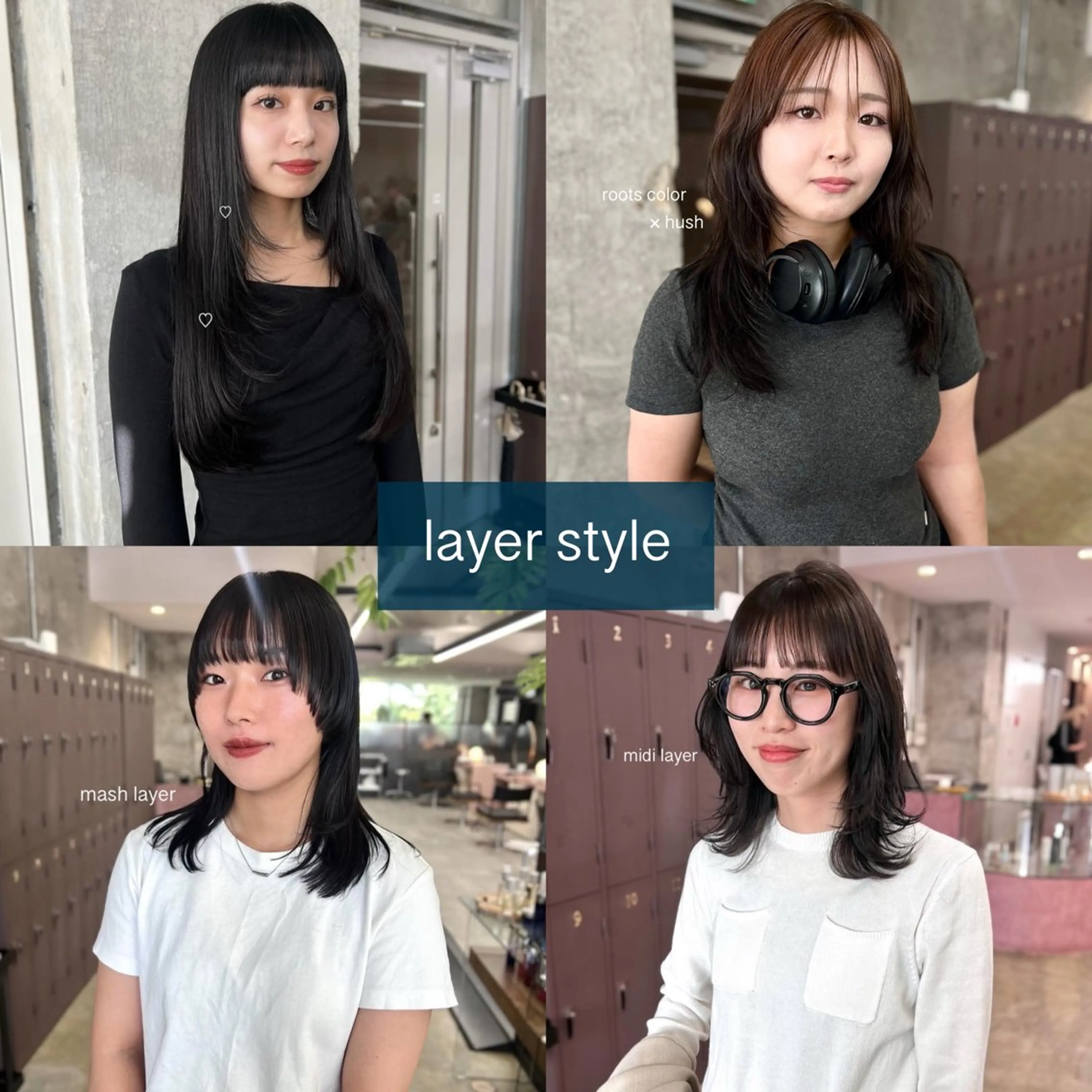 セミロング カラー レイヤーカット カット ヘアカラー トリートメント 水野 雪 /パーマ/暖色カラーのヘアスタイル