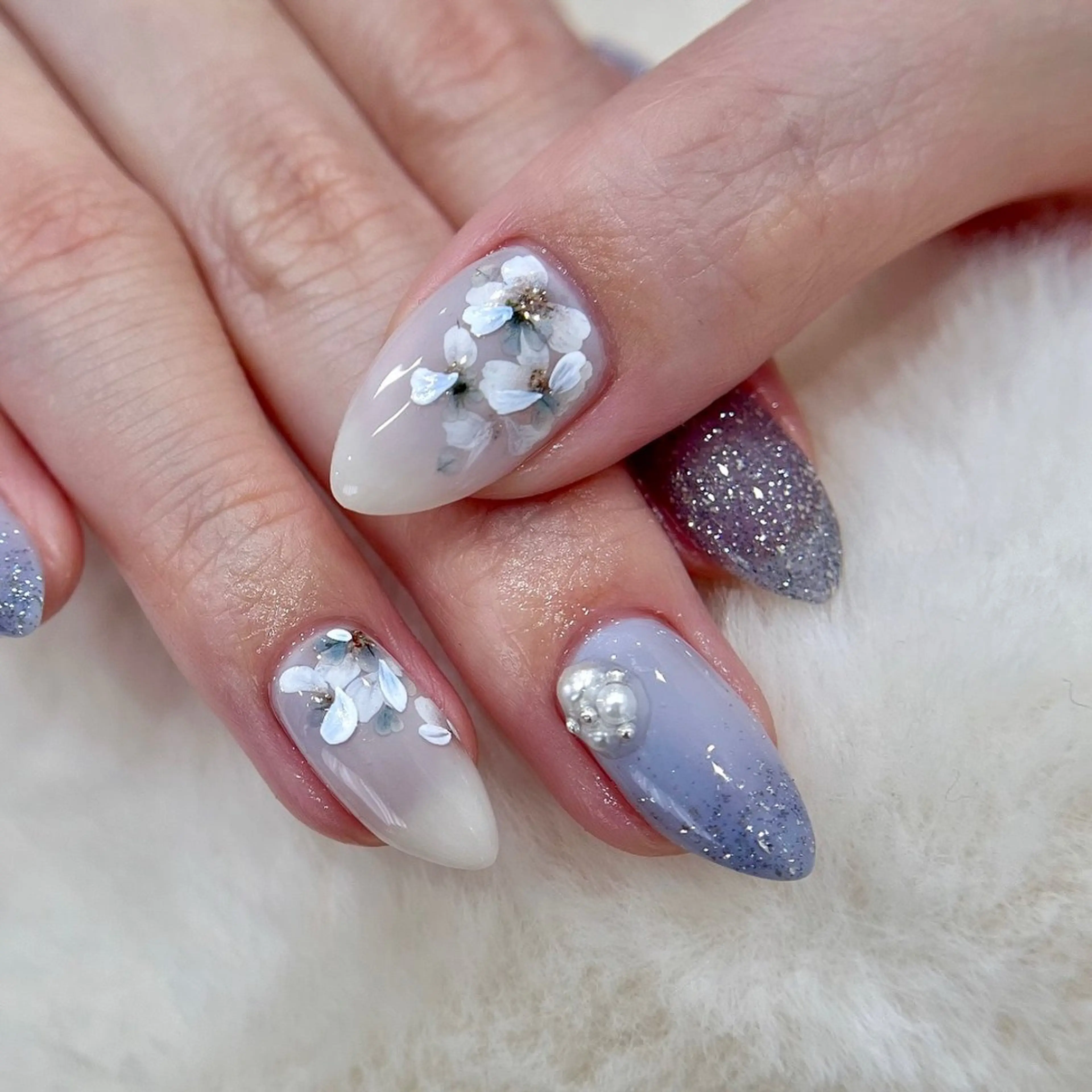 ネイル フラワーネイル シンプルネイル METORO NAILのネイルデザイン