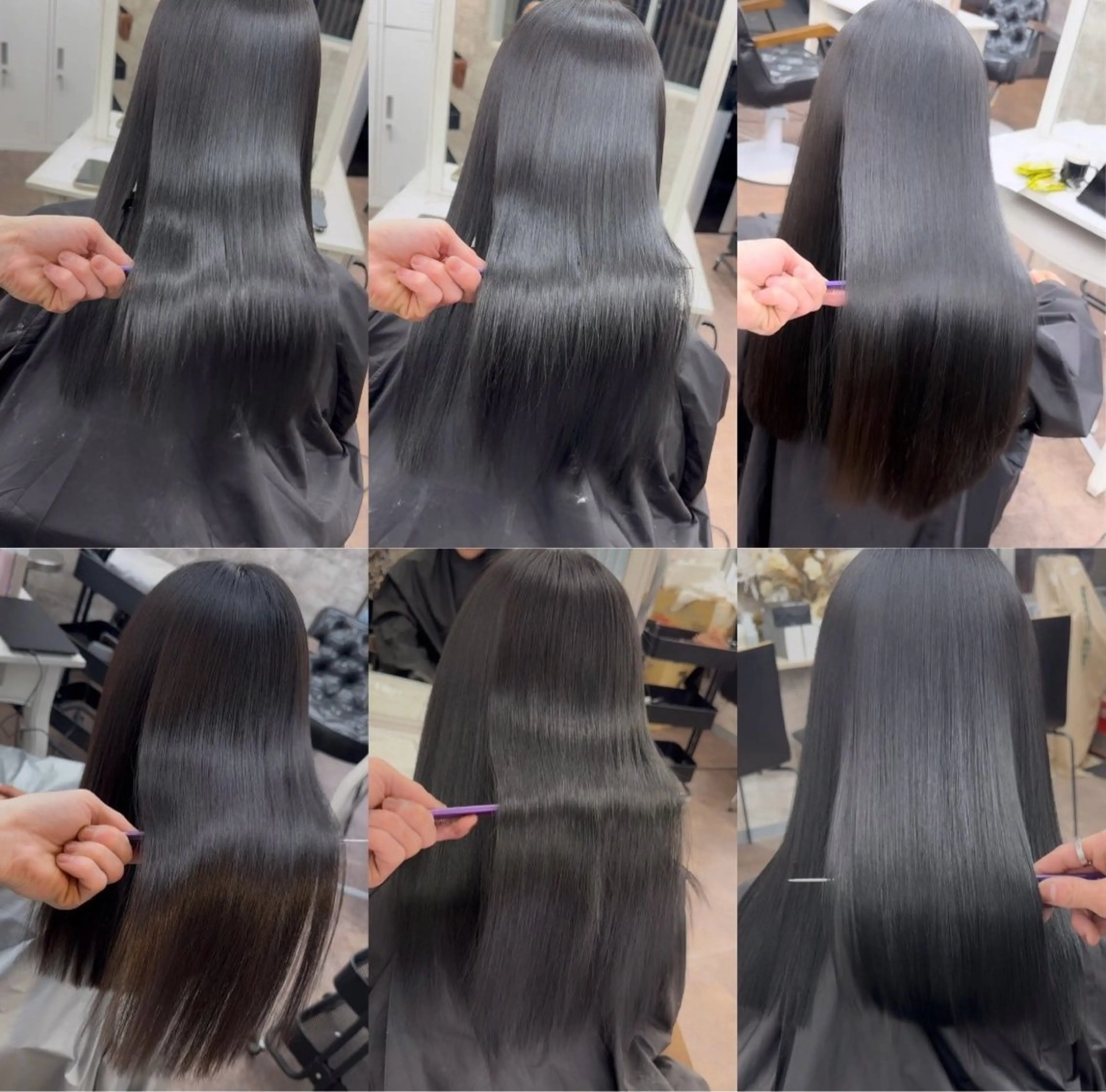 ロング 縮毛矯正 ⚡️ エマ🥑のヘアスタイル