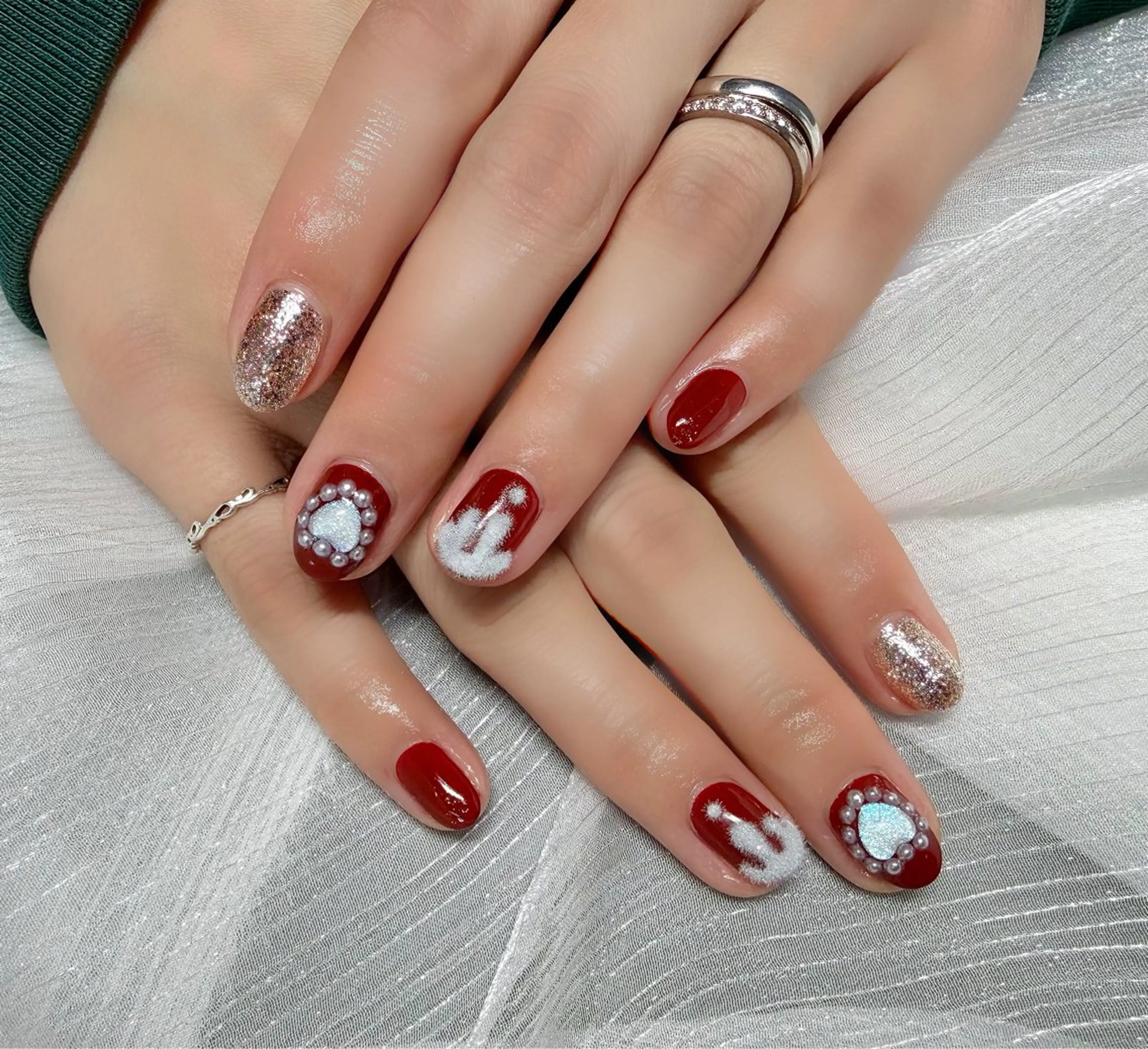 ネイル ボルドー シンプルネイル ☆ yukiのネイルデザイン