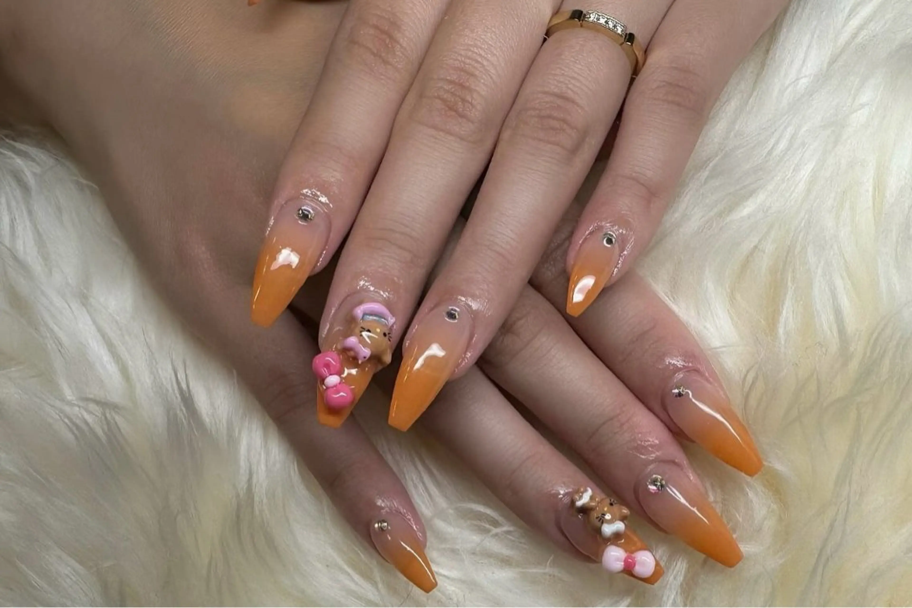 長さだし→ジェルチップ10本の写真