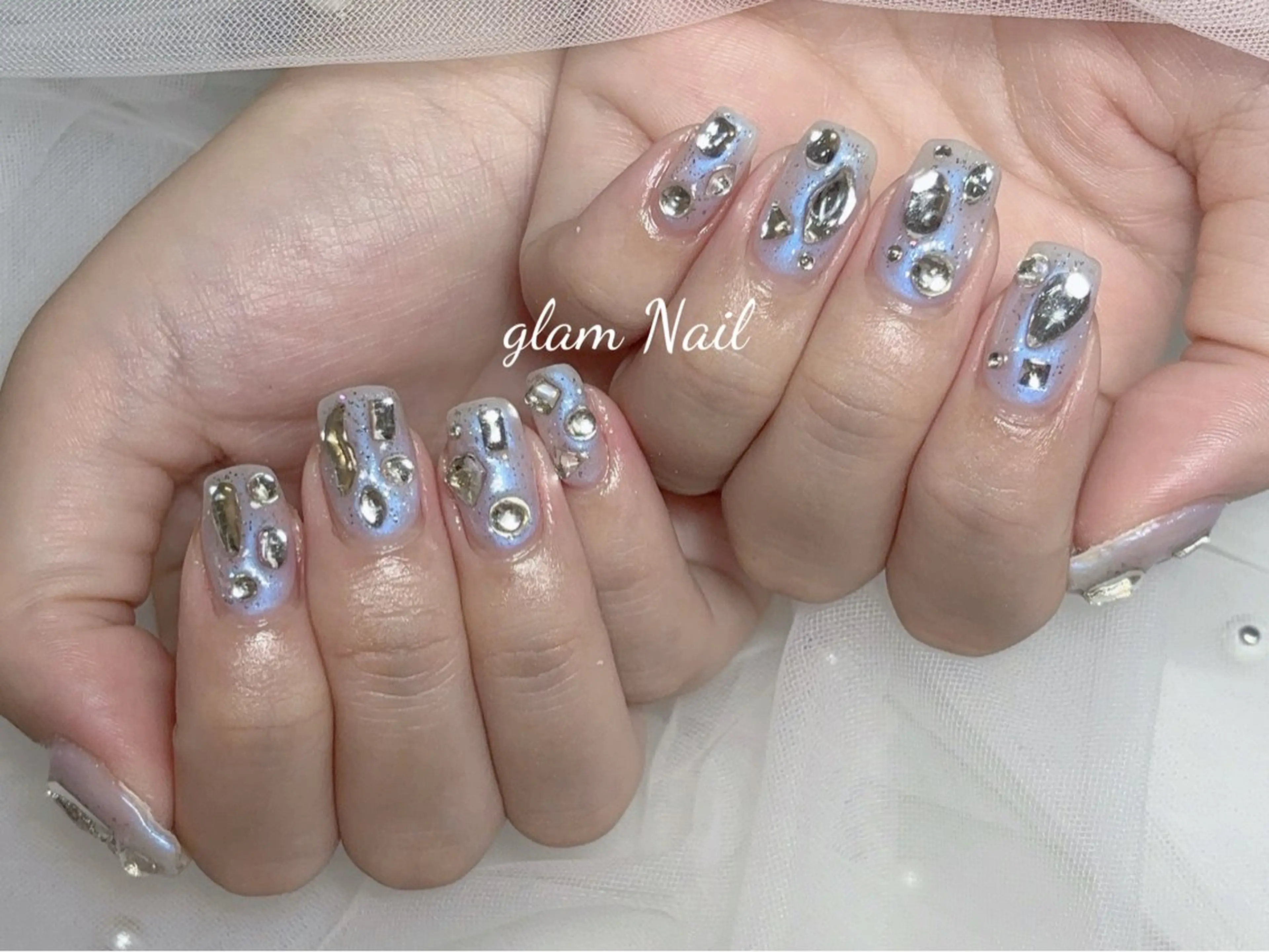 ネイル エツメ💅 長さだし🎀デザインのネイルデザイン