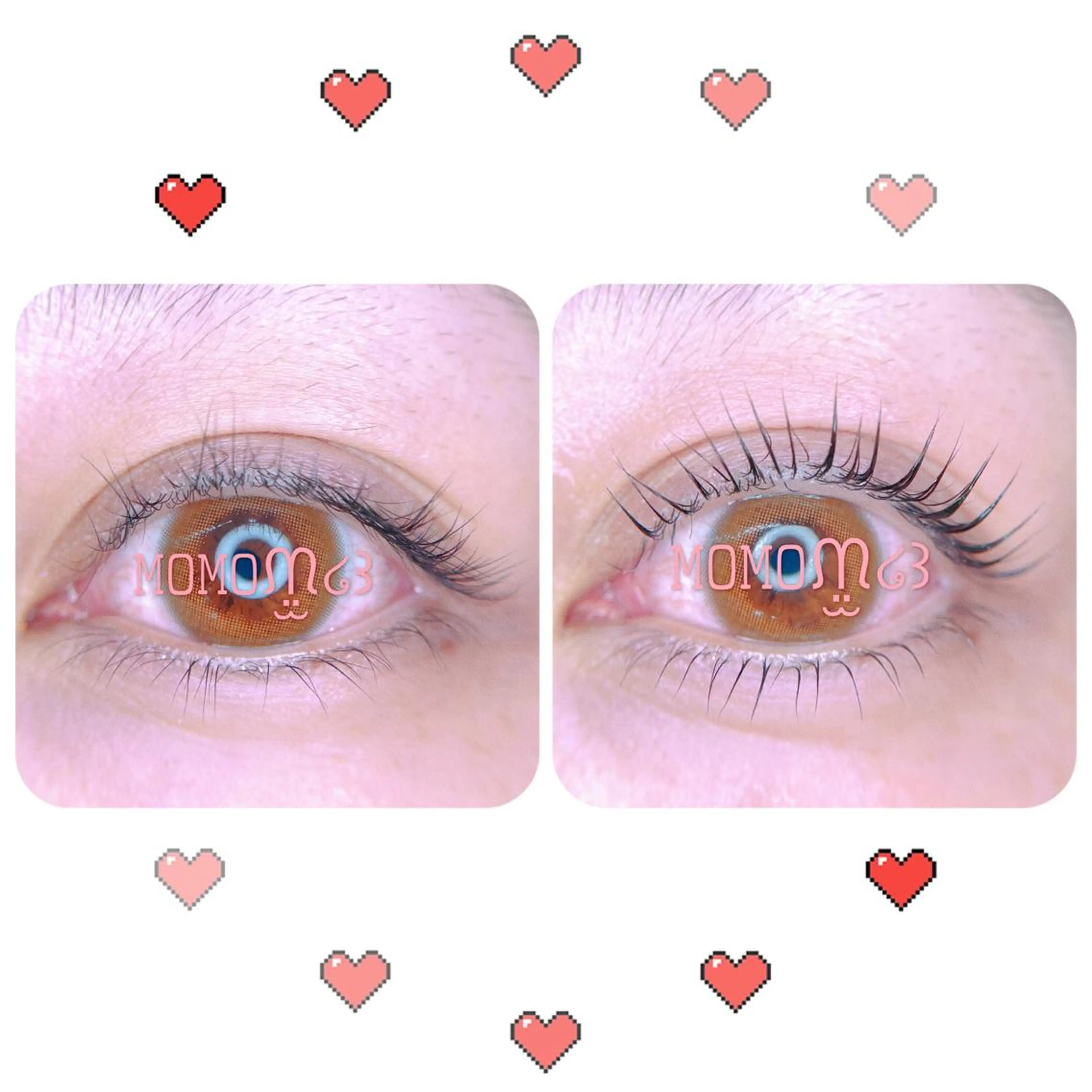 マツエク・マツパ フラットラッシュ ナチュラル パリジェンヌラッシュリフト 下まつげエクステ 一重×まつ毛パーマ モテデザインのプロ モモ🍑のマツエク・マツパデザイン