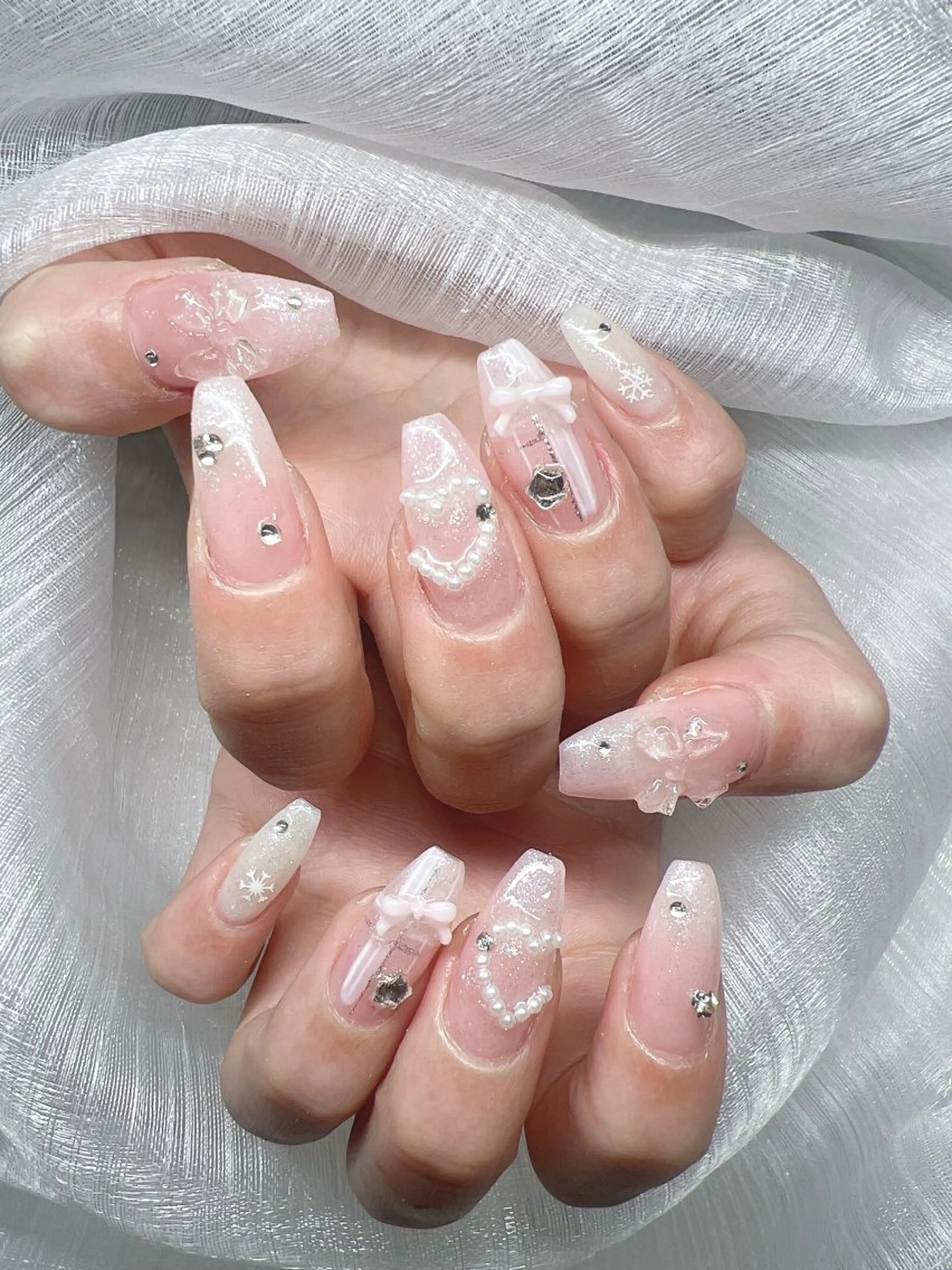 ネイル ハンドネイル Lee Nails チップ長さだし専門店のネイルデザイン