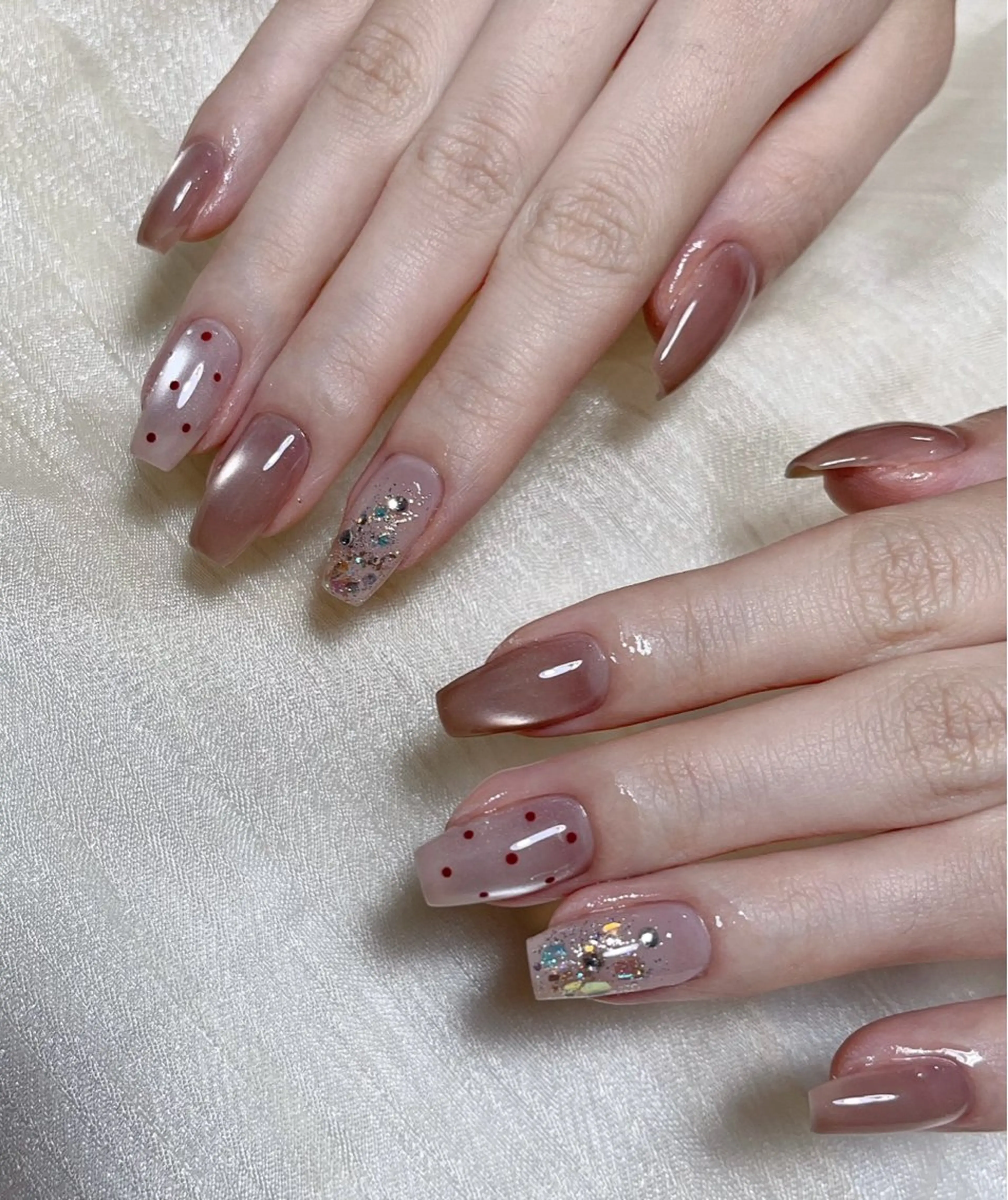 ネイル オーロラネイル べっ甲ネイル ブルー チークネイル フットネイル ハンドネイル ハンドケア For you. Nail Salonのネイルデザイン