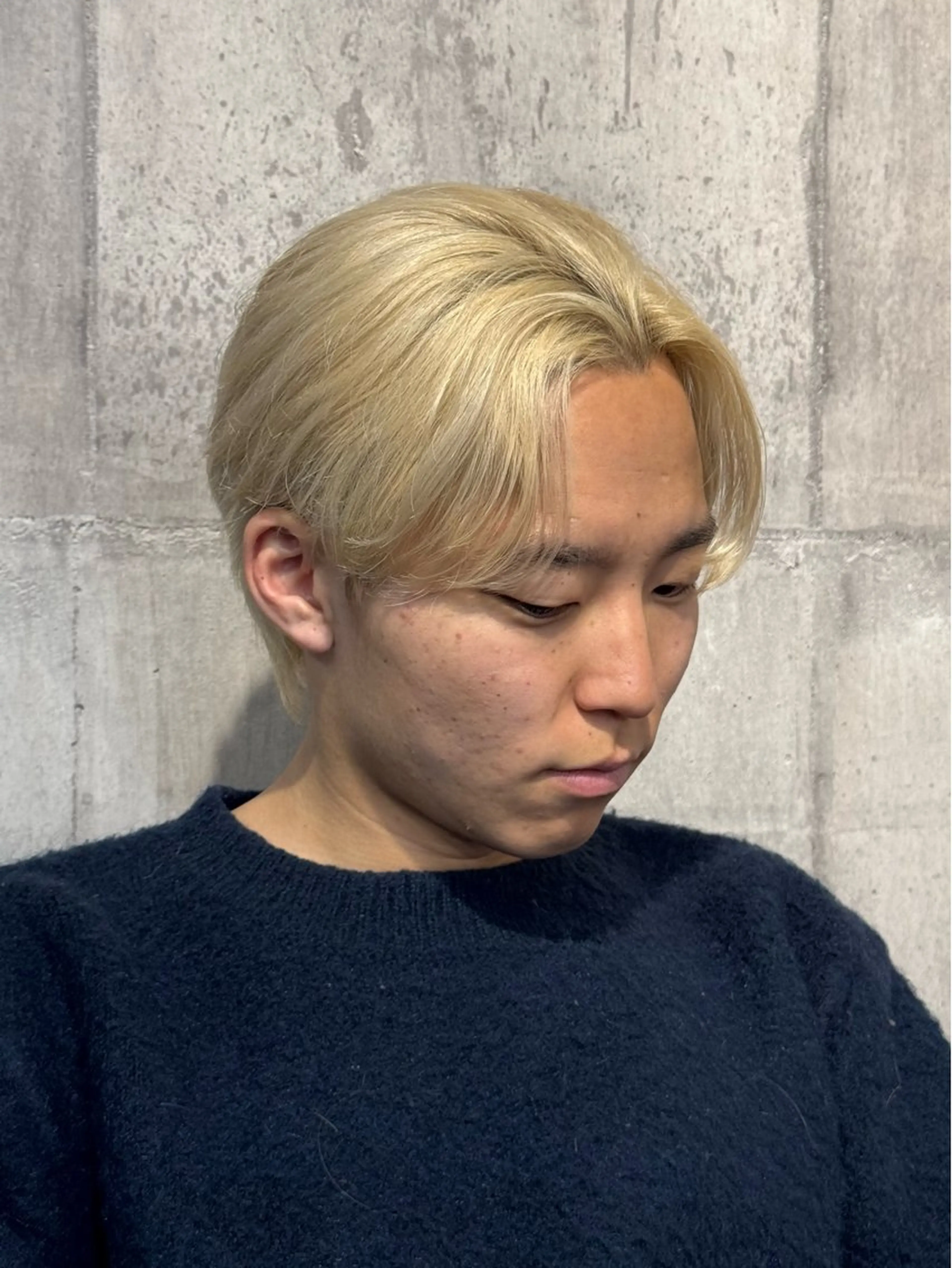 ミディアム カラー メンズ 心斎橋ハイトーン特化 midori🍀のヘアスタイル