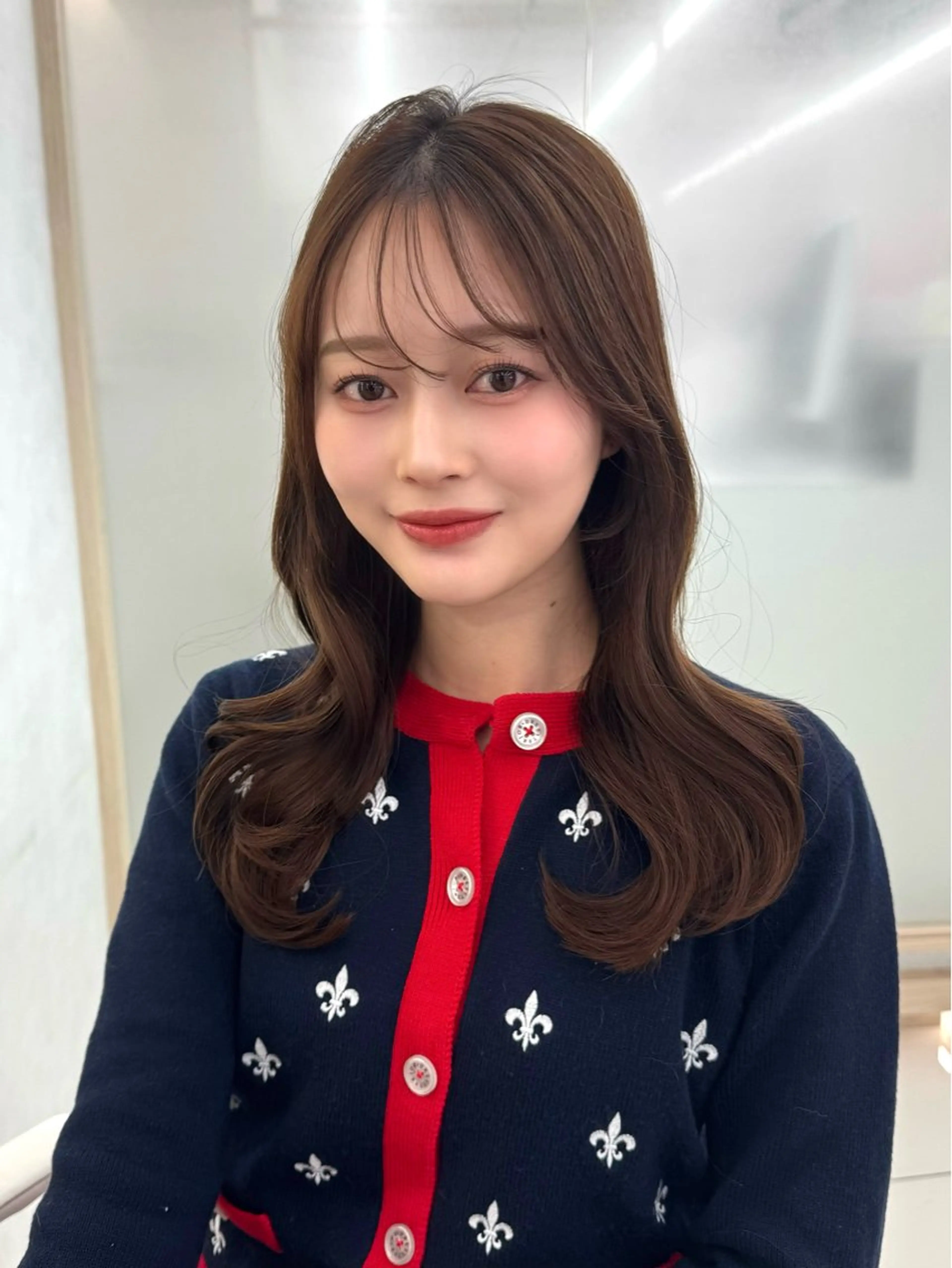 セミロング 顔周り🇰🇷韓国 レイヤー/いづみ💞のヘアスタイル