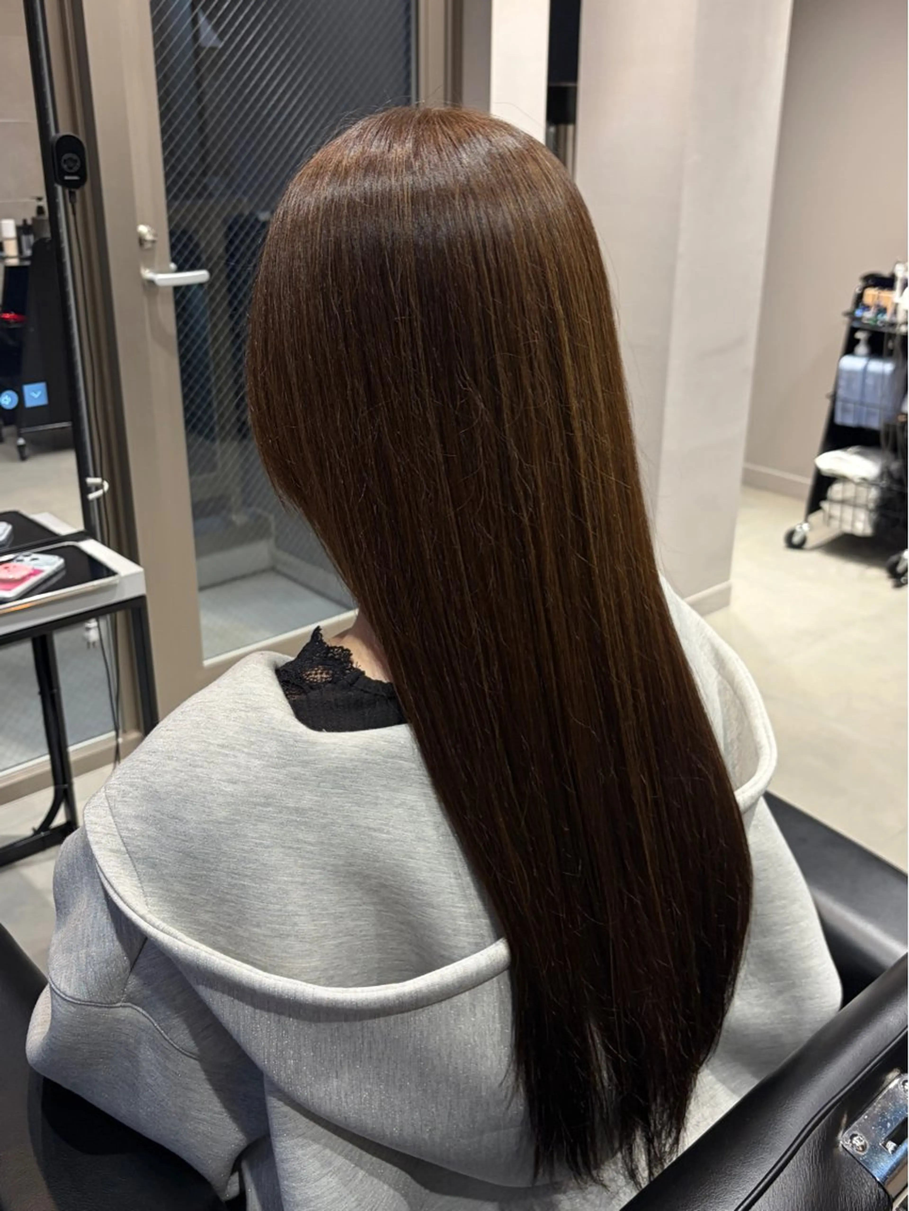 ロング ヘアカラー SERIOilo神楽坂店所属・神楽坂|ヘッドスパ |艶髪|松本あきほのヘアスタイル