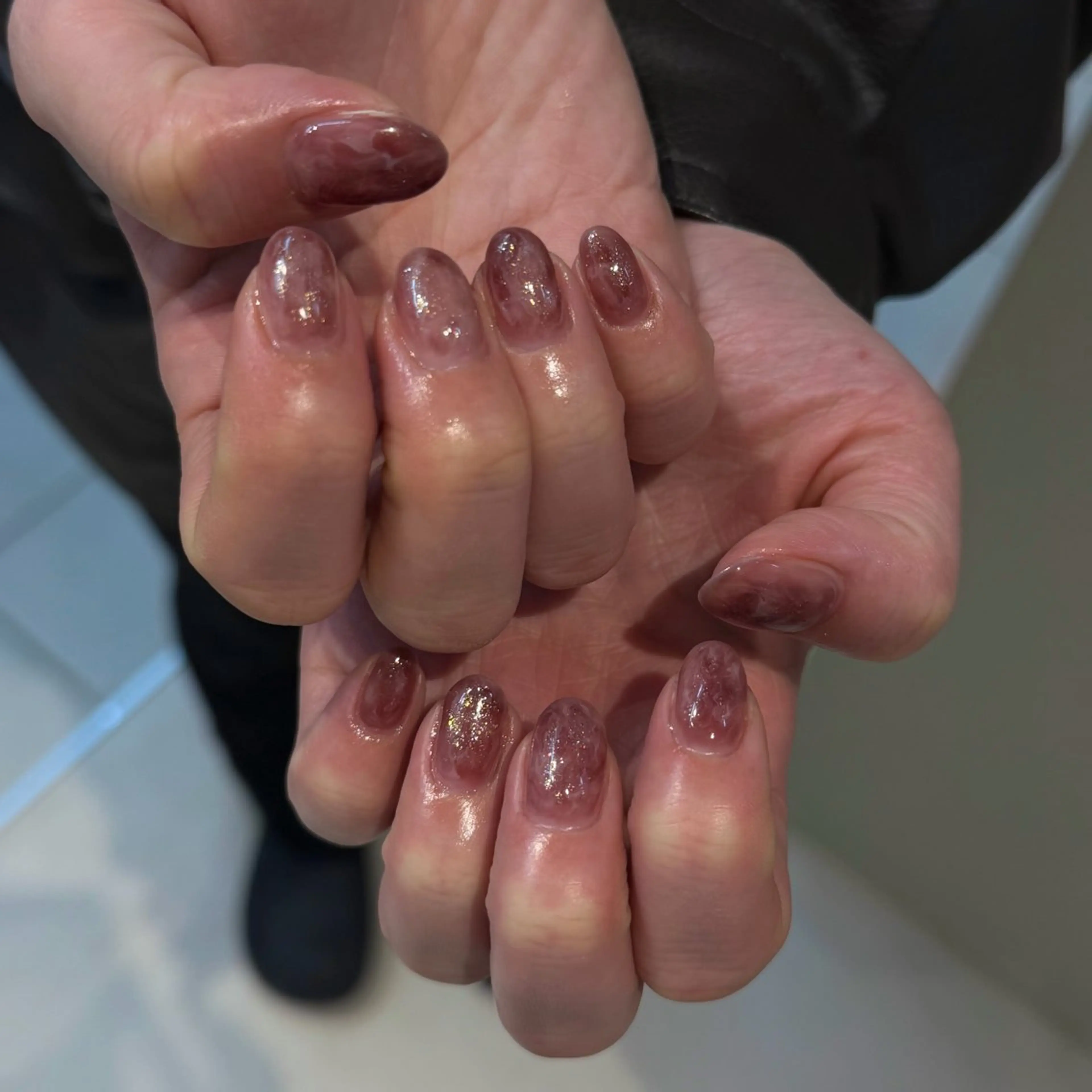 ネイル アートネイル ニュアンスネイル TRIOS meiのネイルデザイン