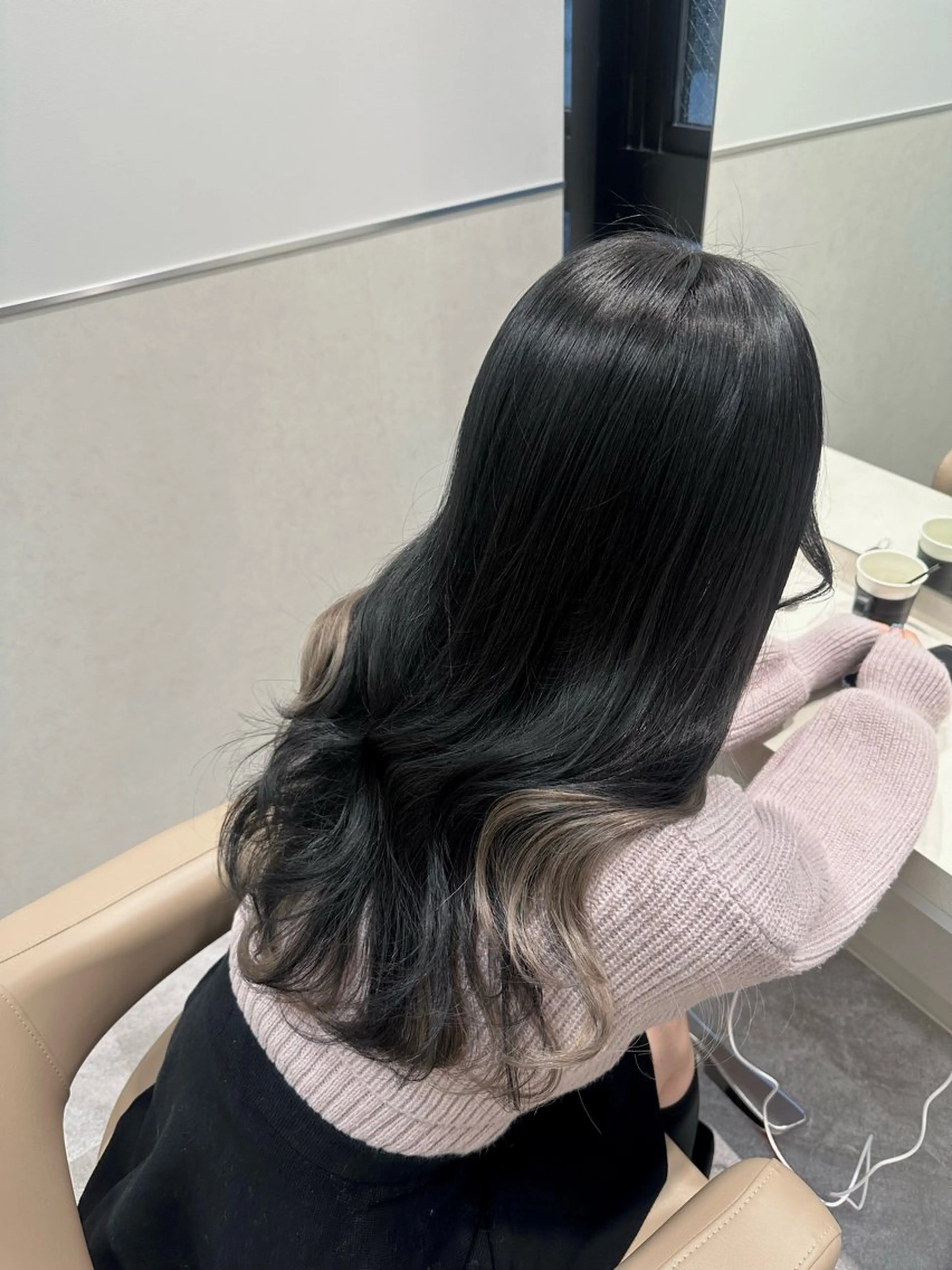 ロング カラー インナーカラー エクステ 韓国ヘア/エクステ/ Maiのヘアスタイル