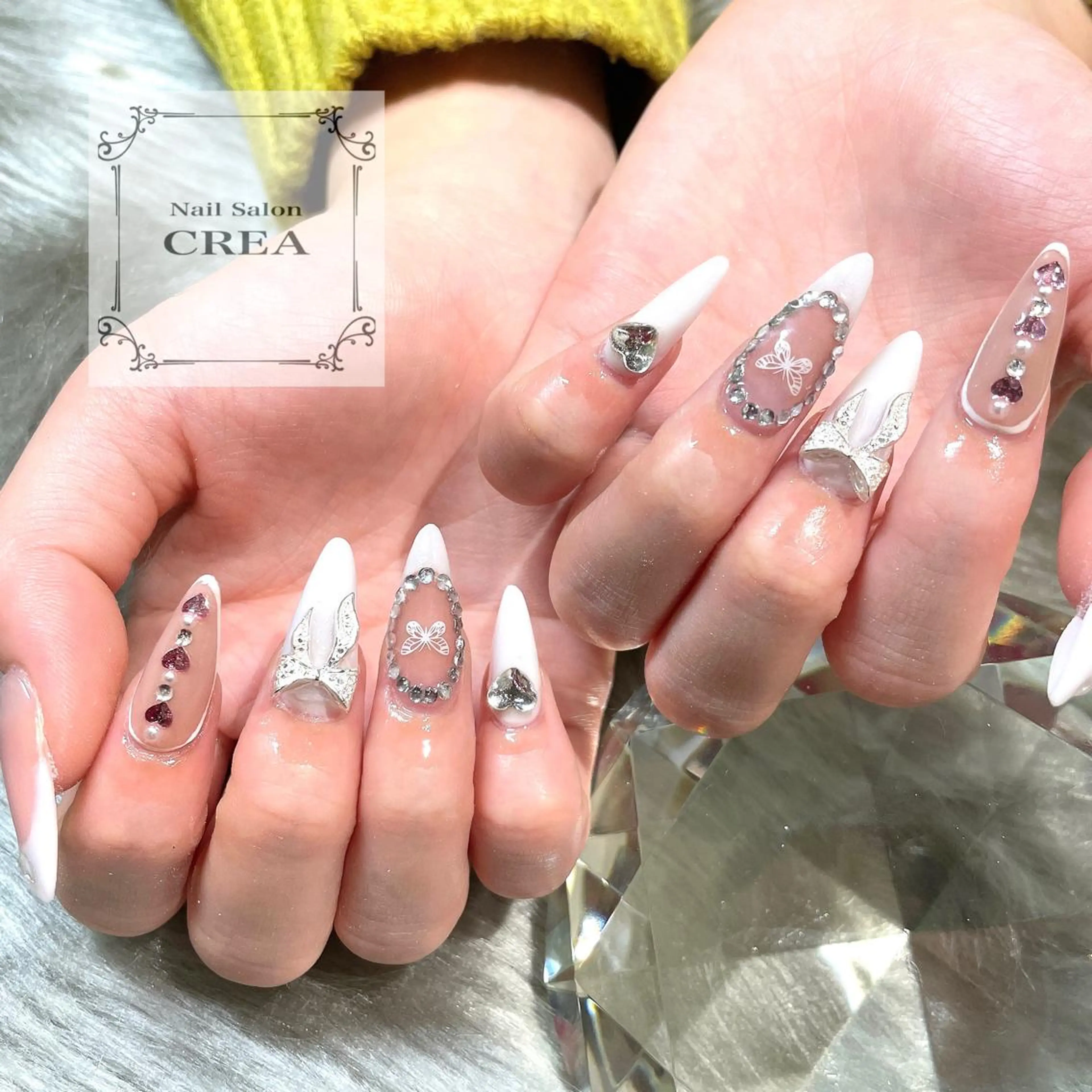 ネイル フレンチネイル ハンドネイル NailSalon CREAのネイルデザイン
