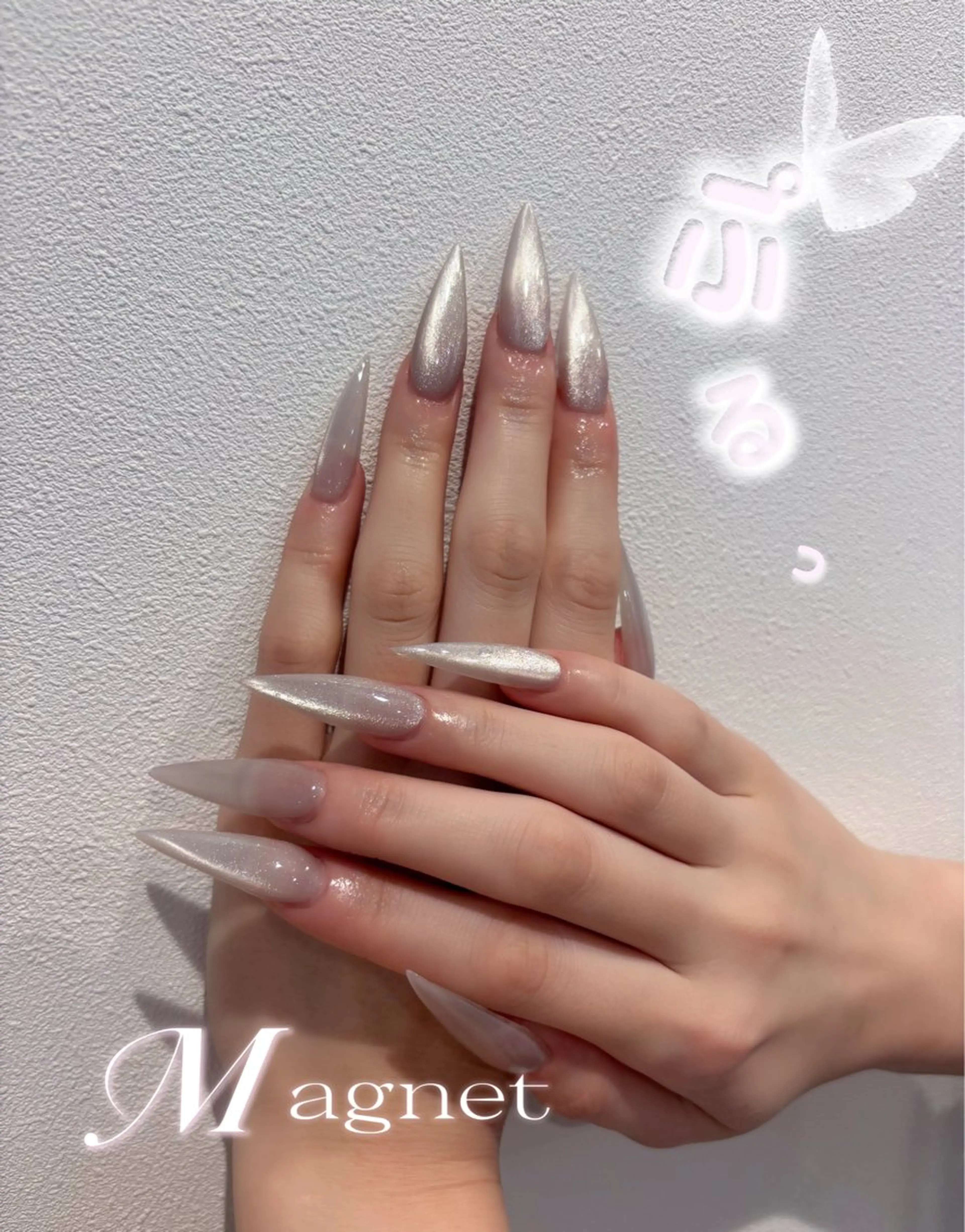 マグネットネイル🧲🩶(オフ込み)の写真