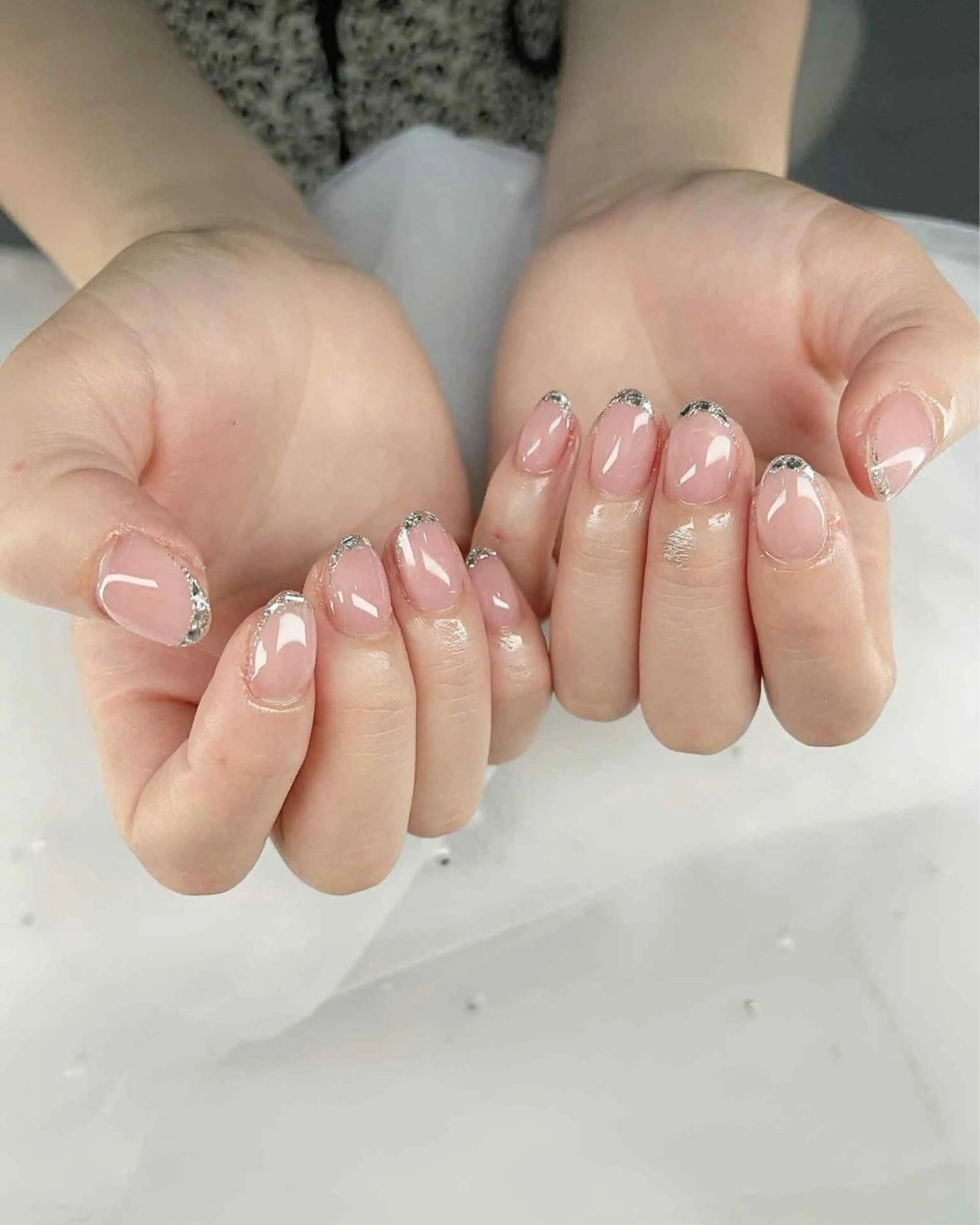 ネイル アートネイル フレンチネイル ジェルネイル グラデーション 韓国ネイル 村中 ハナのネイルデザイン