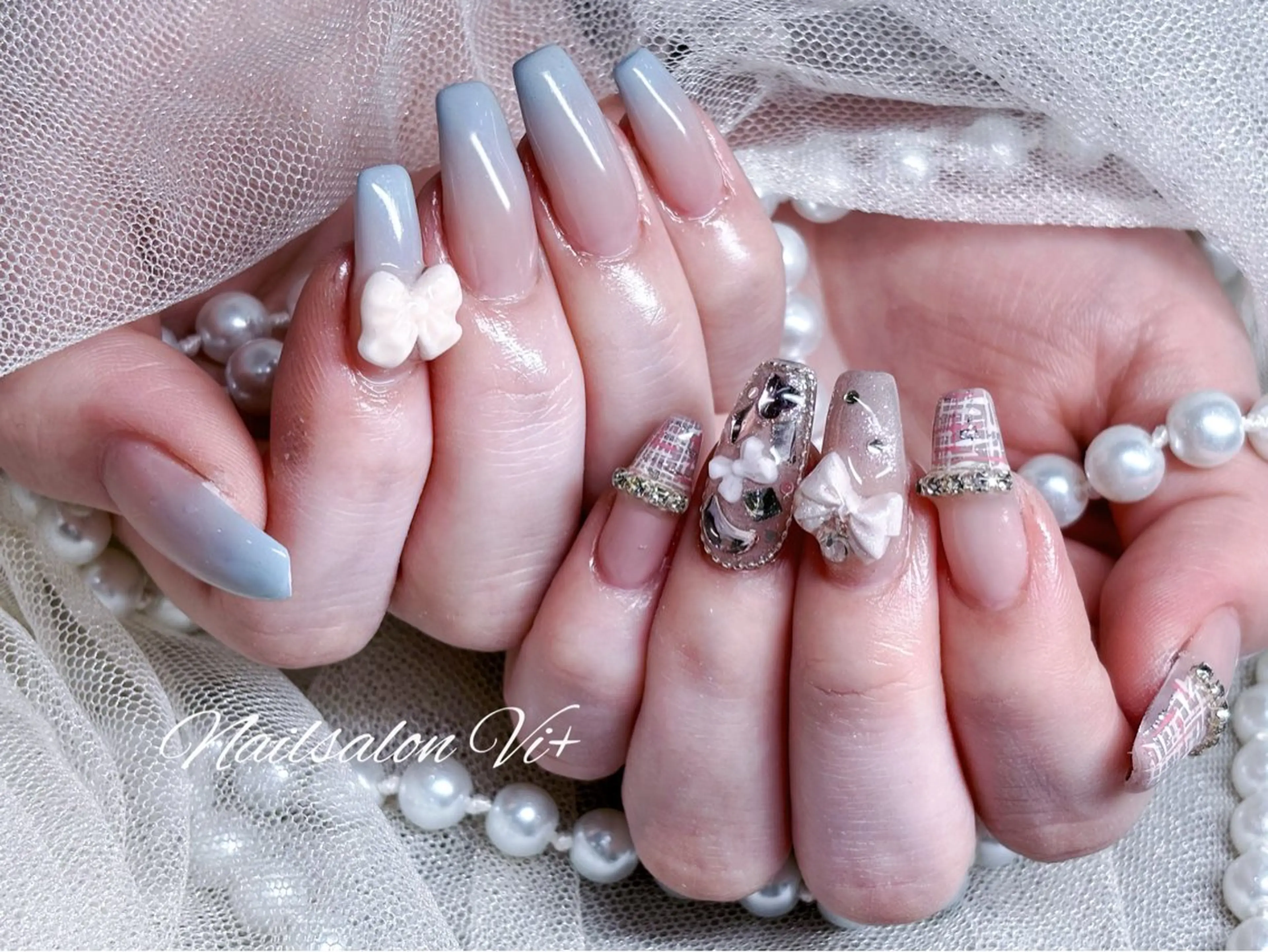 ネイル ハンドネイル Nailsalon Vi+ももか🩷のネイルデザイン