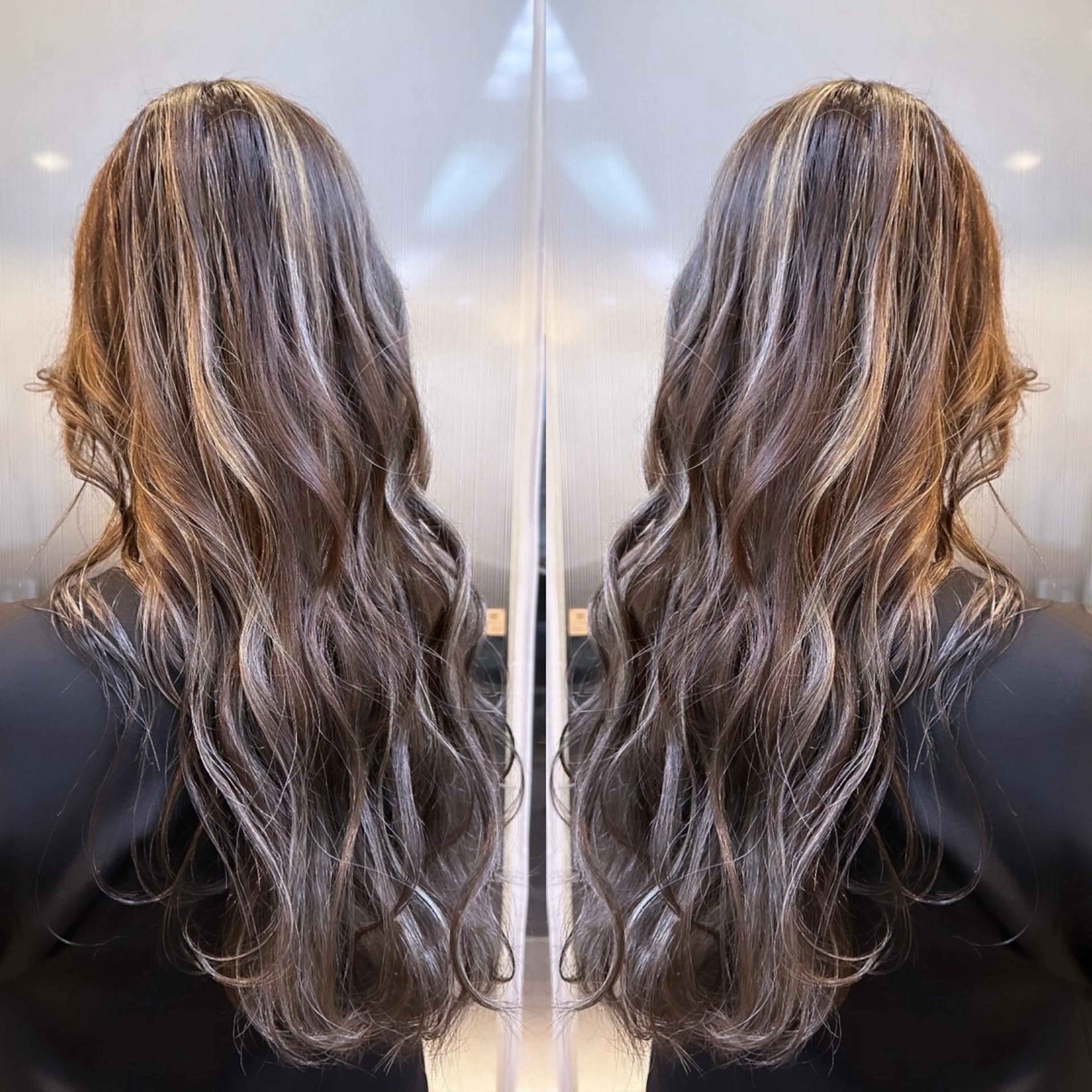 ロング カラー ハイライトカラー ハイライト Lin.所属・ハイトーン/デザイン カラー/大輔のヘアスタイル