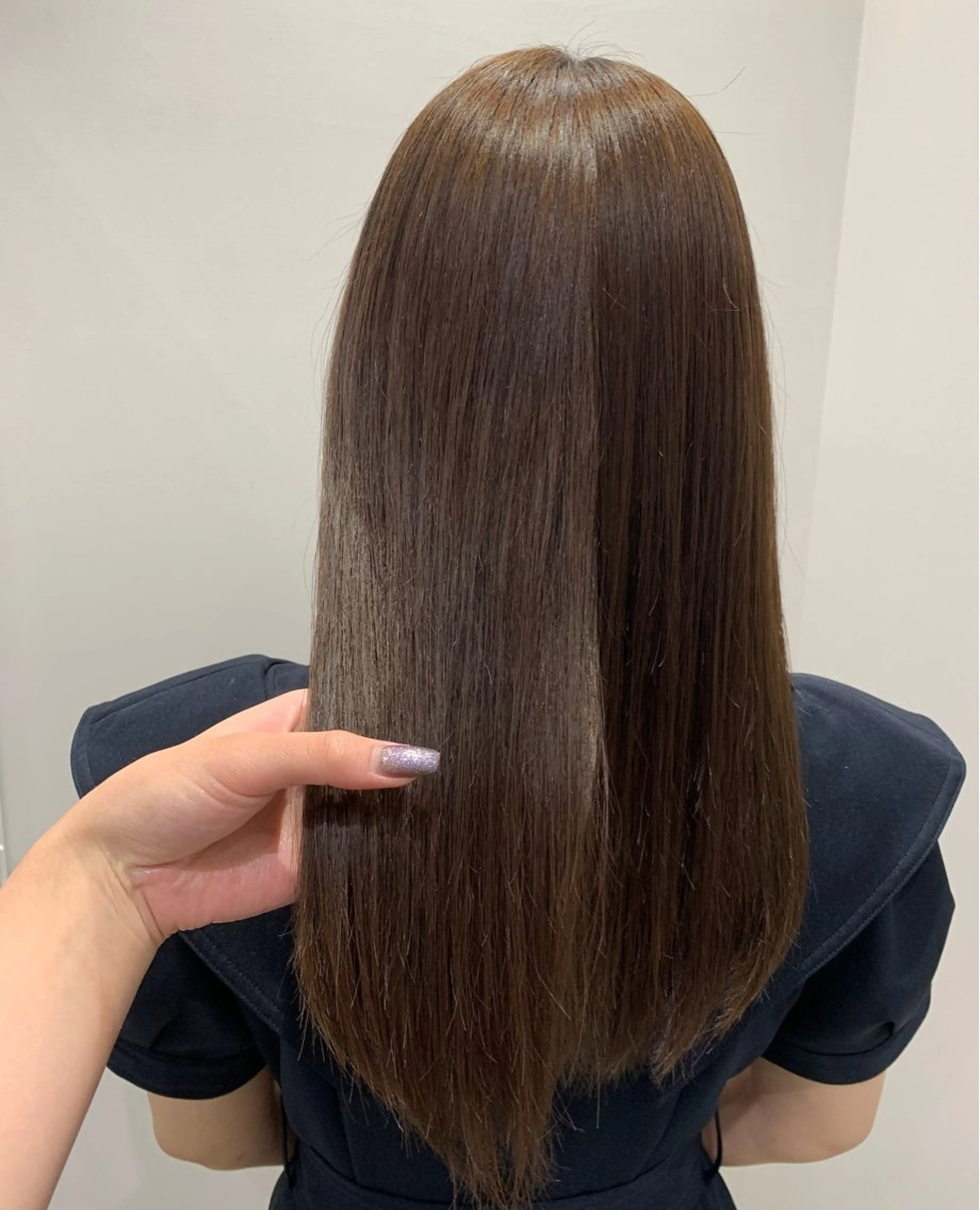 セミロング カラー 🍓韓国ヘア レイヤ ーカット🍓笠原 葵のヘアスタイル