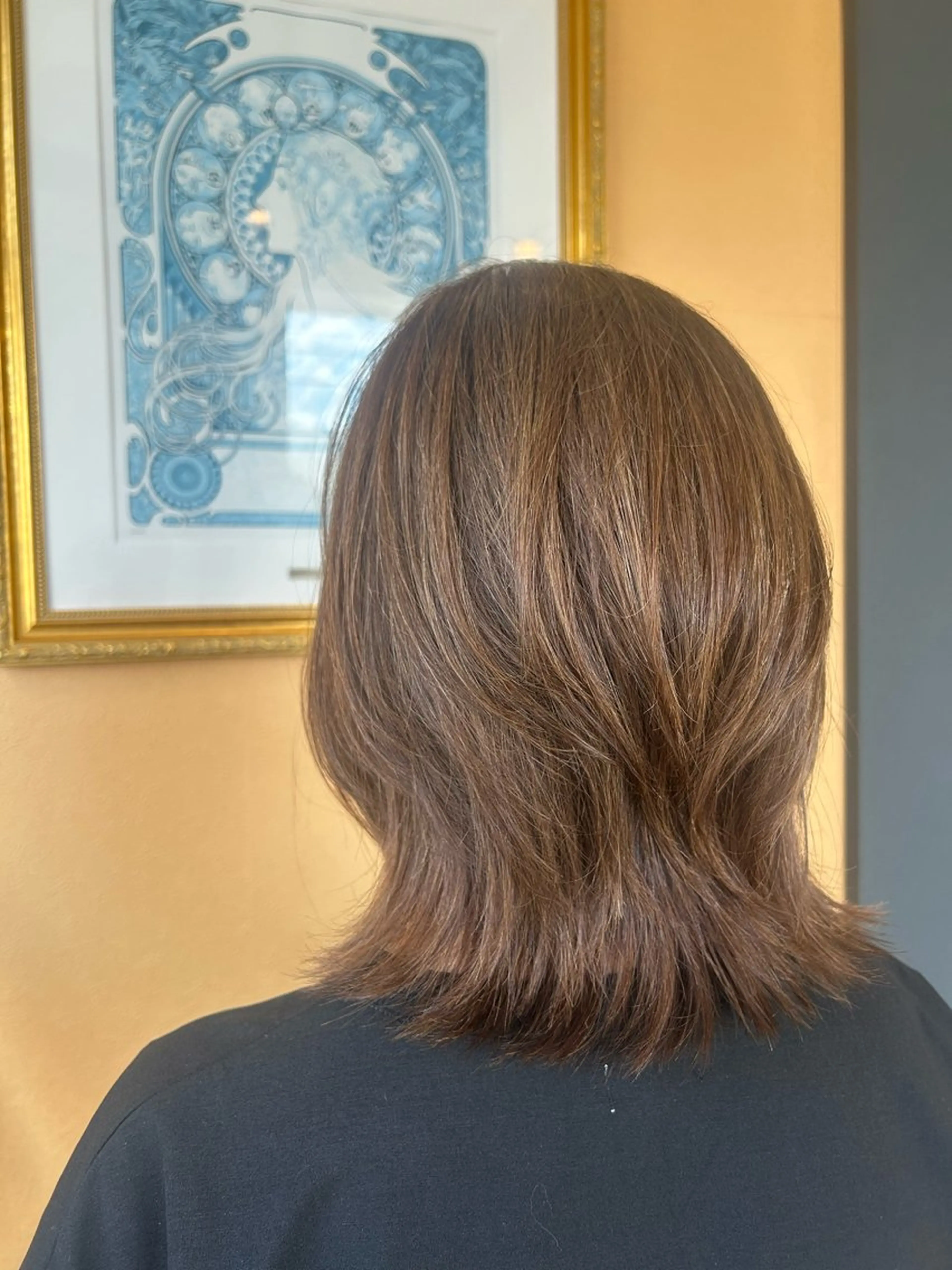 ミディアム カラー カット ヘアカラー 畠中 望来のヘアスタイル