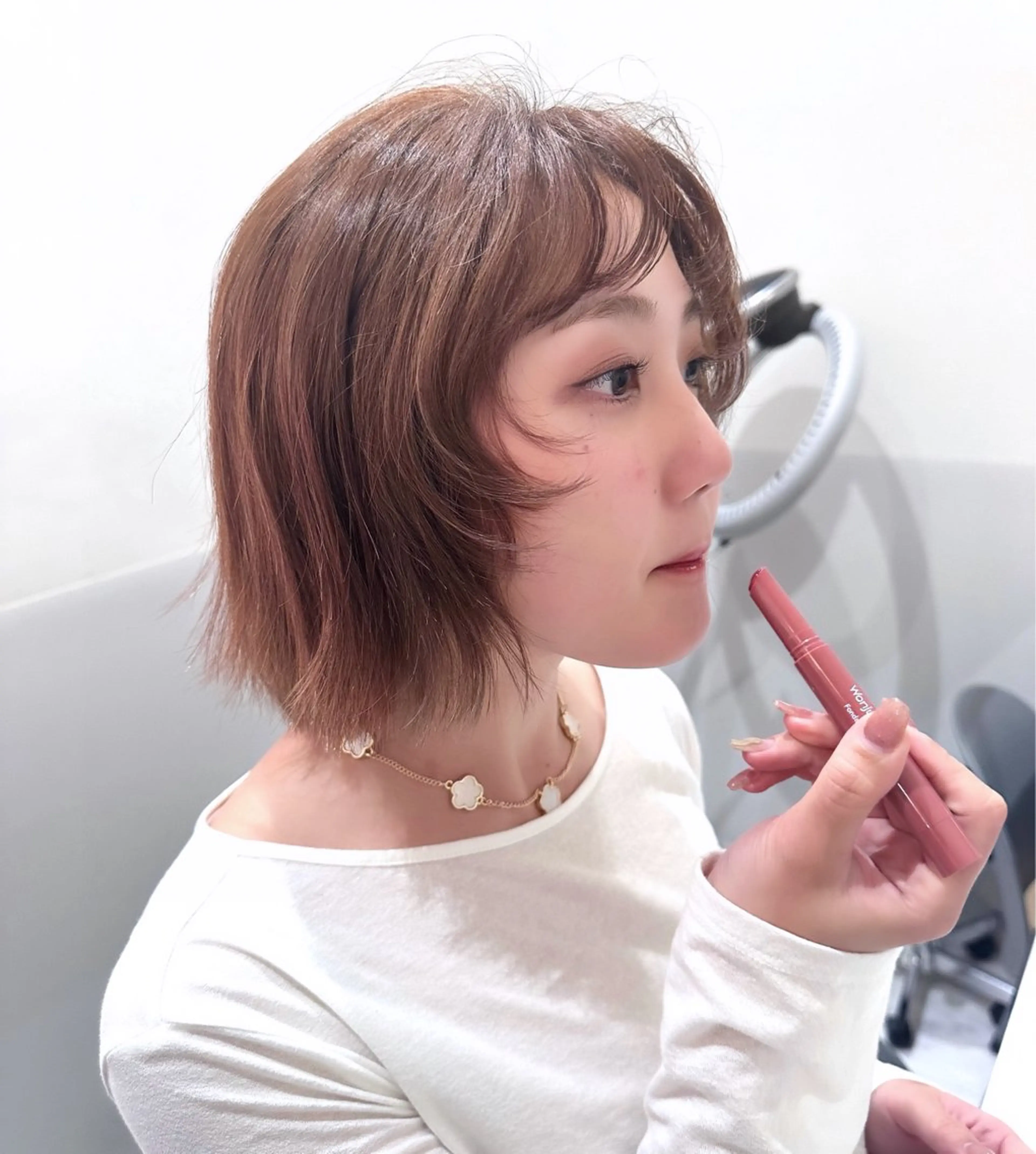ミディアム カラー カット ヘアカラー トリートメント ヘアセット IVE所属・ダブルカラー🤍 髪質改善／原島のヘアスタイル