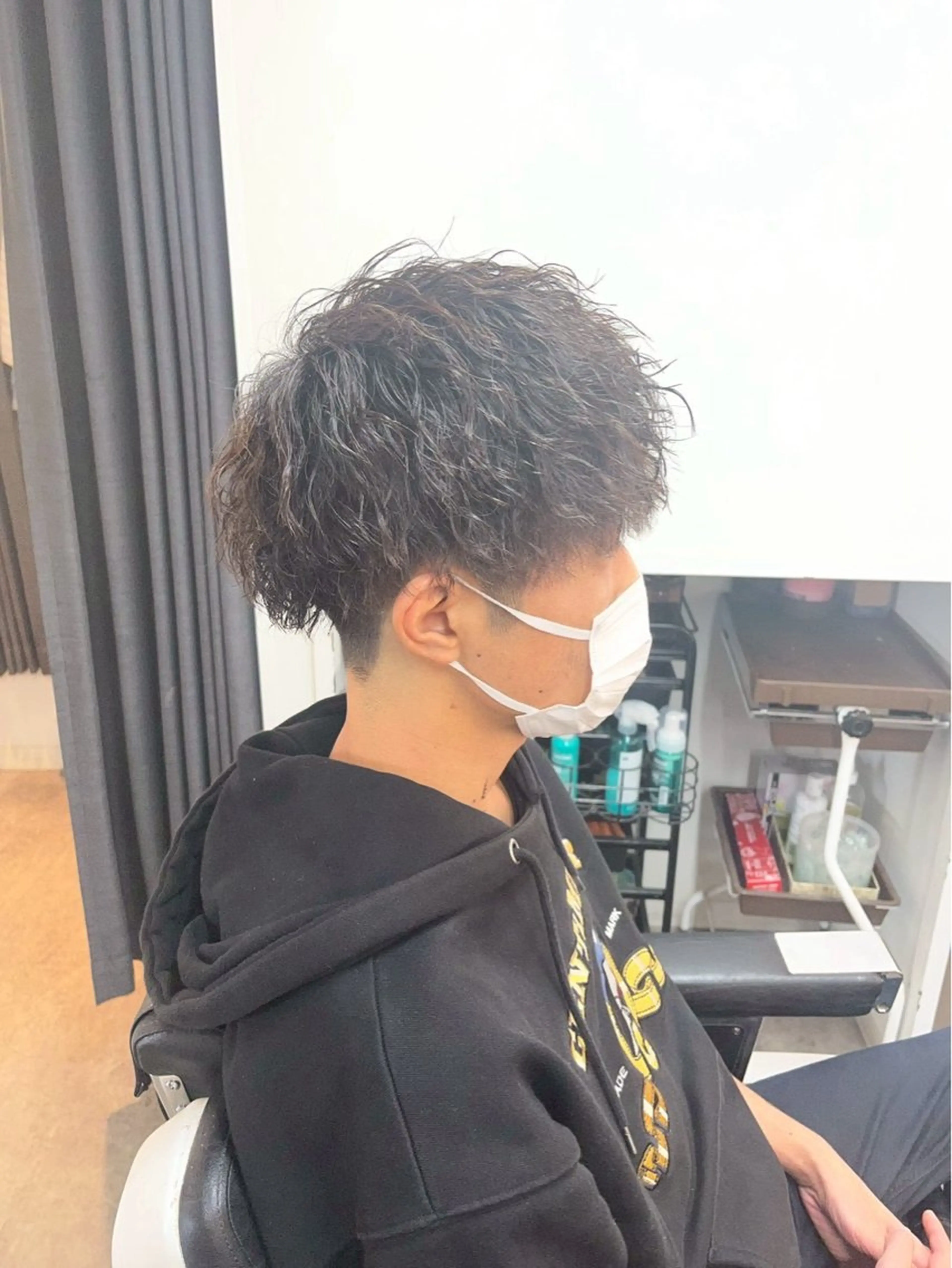 ショート パーマ メンズ カット パーマ トリートメント FRISEUR川西所属・佐々木 優人のヘアスタイル