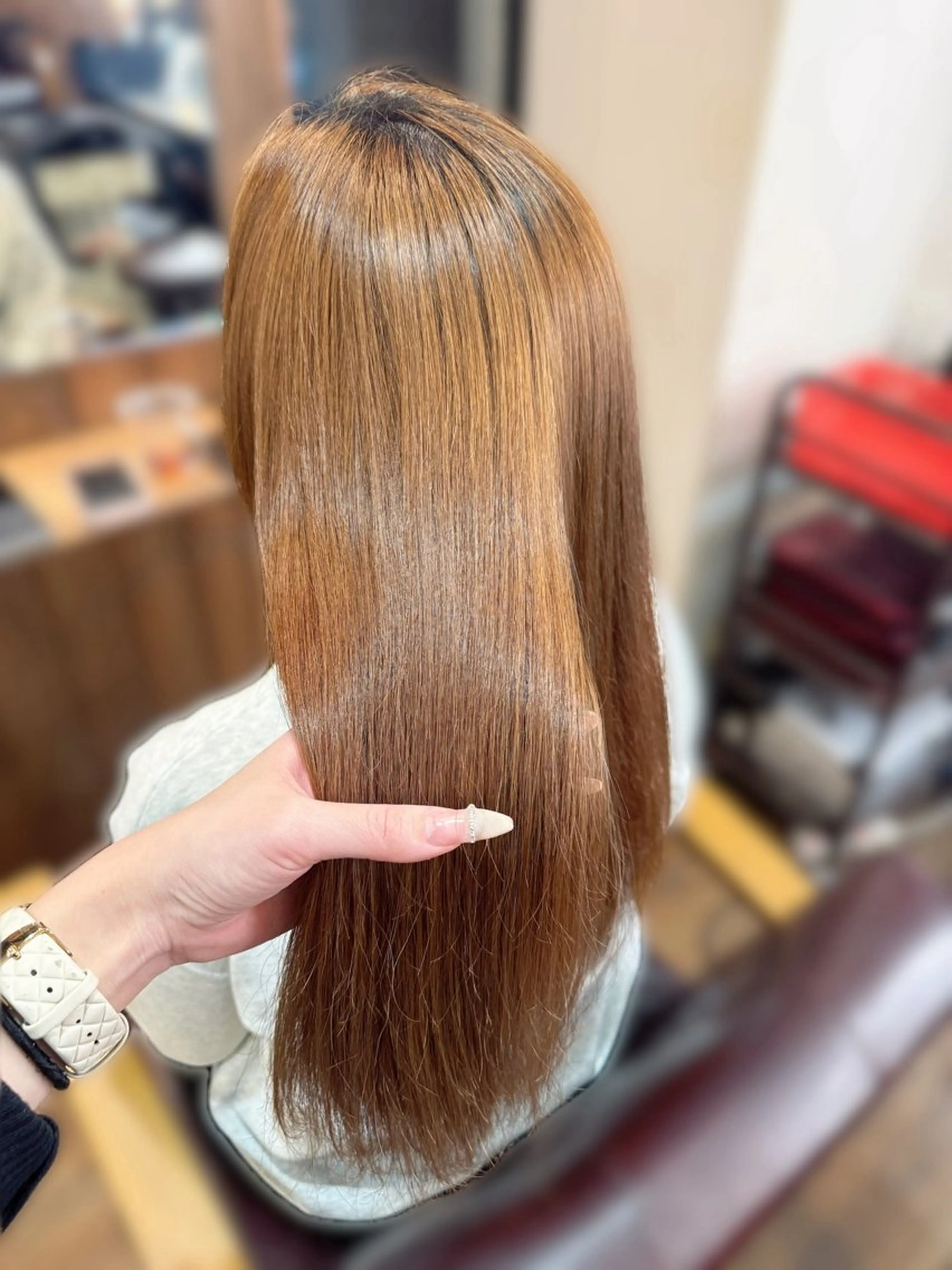 ロング カット ヘアカラー トリートメント 🎀韓国ヘア /KAHO🎀のヘアスタイル