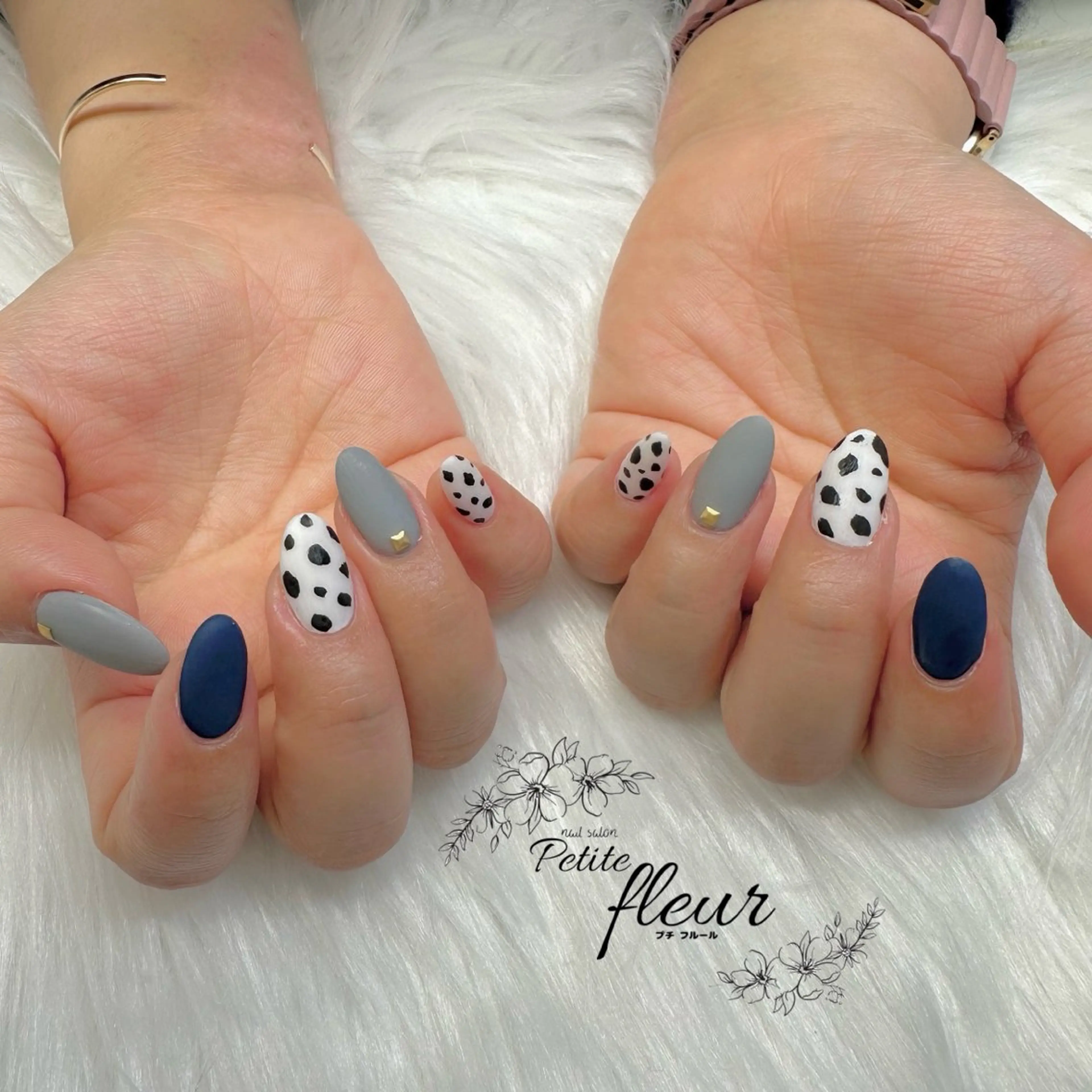 ネイル マットネイル ハンドネイル ❁⃘*。Petite fleur❁⃘*りさのネイルデザイン