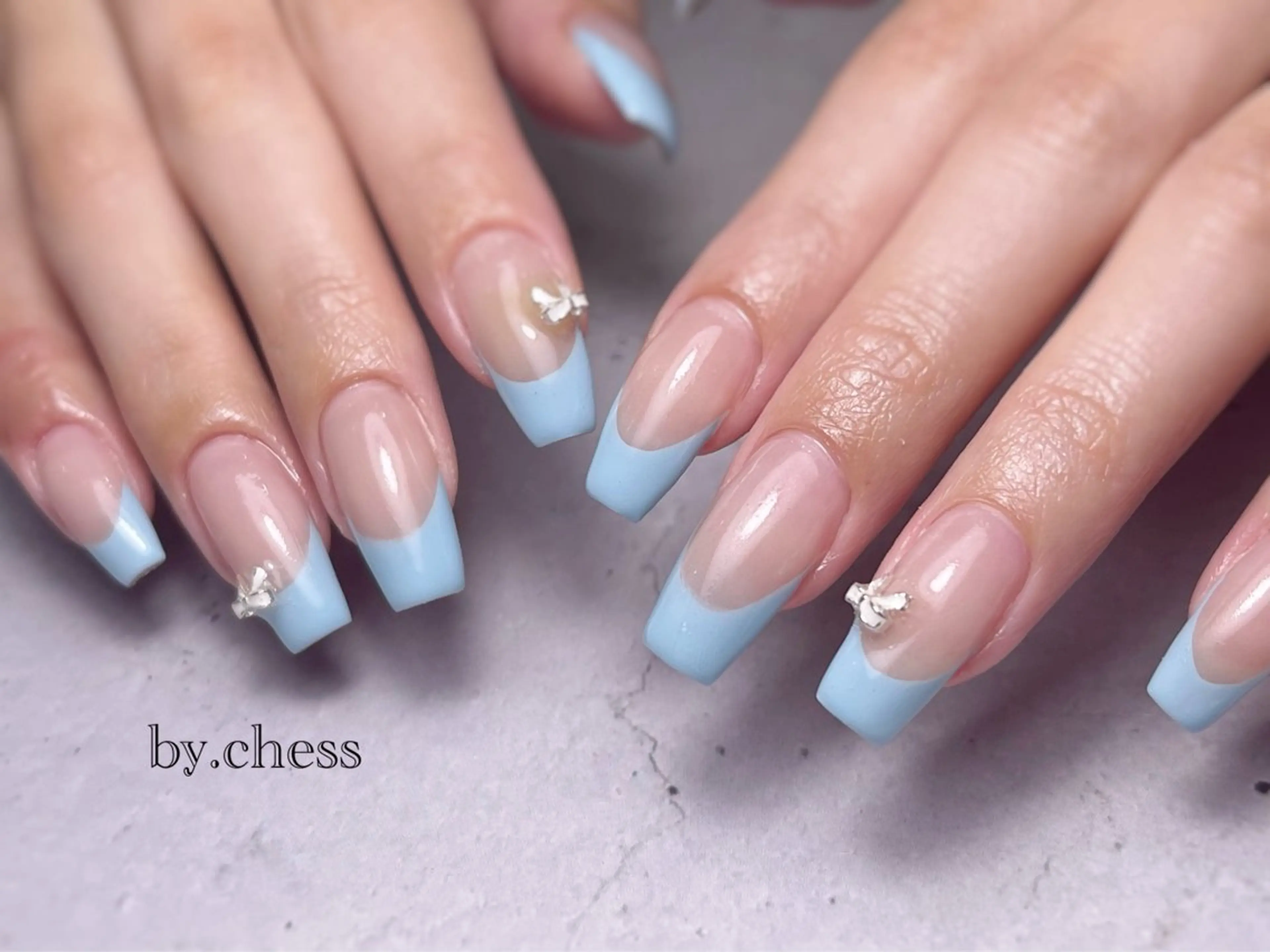 ネイル フレンチネイル nail salon【chess】所属・こでら みずきのネイルデザイン