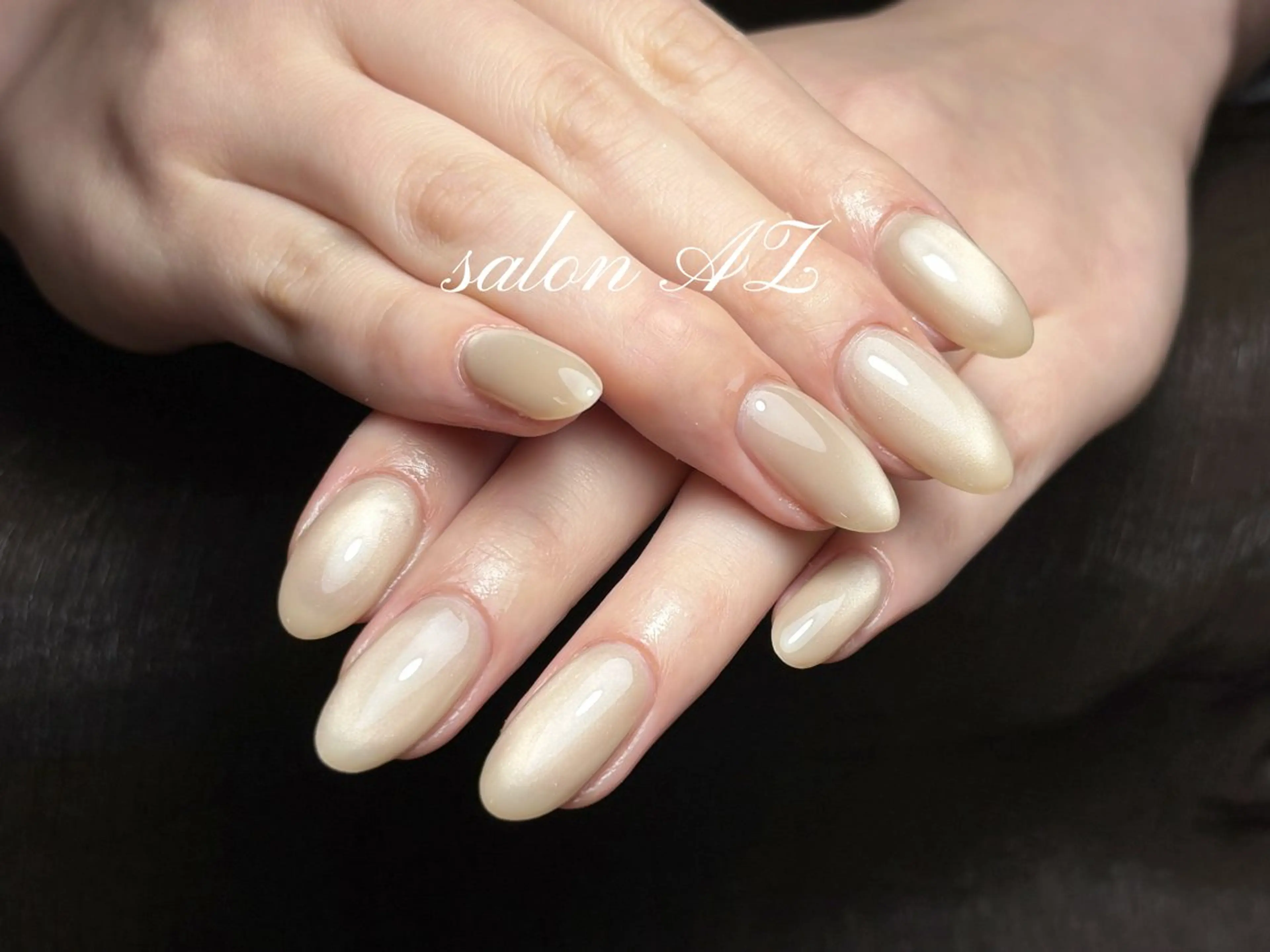 ネイル 長さ出し フットネイル フレンチネイル マグネットネイル ニュアンスネイル salon AZのネイルデザイン