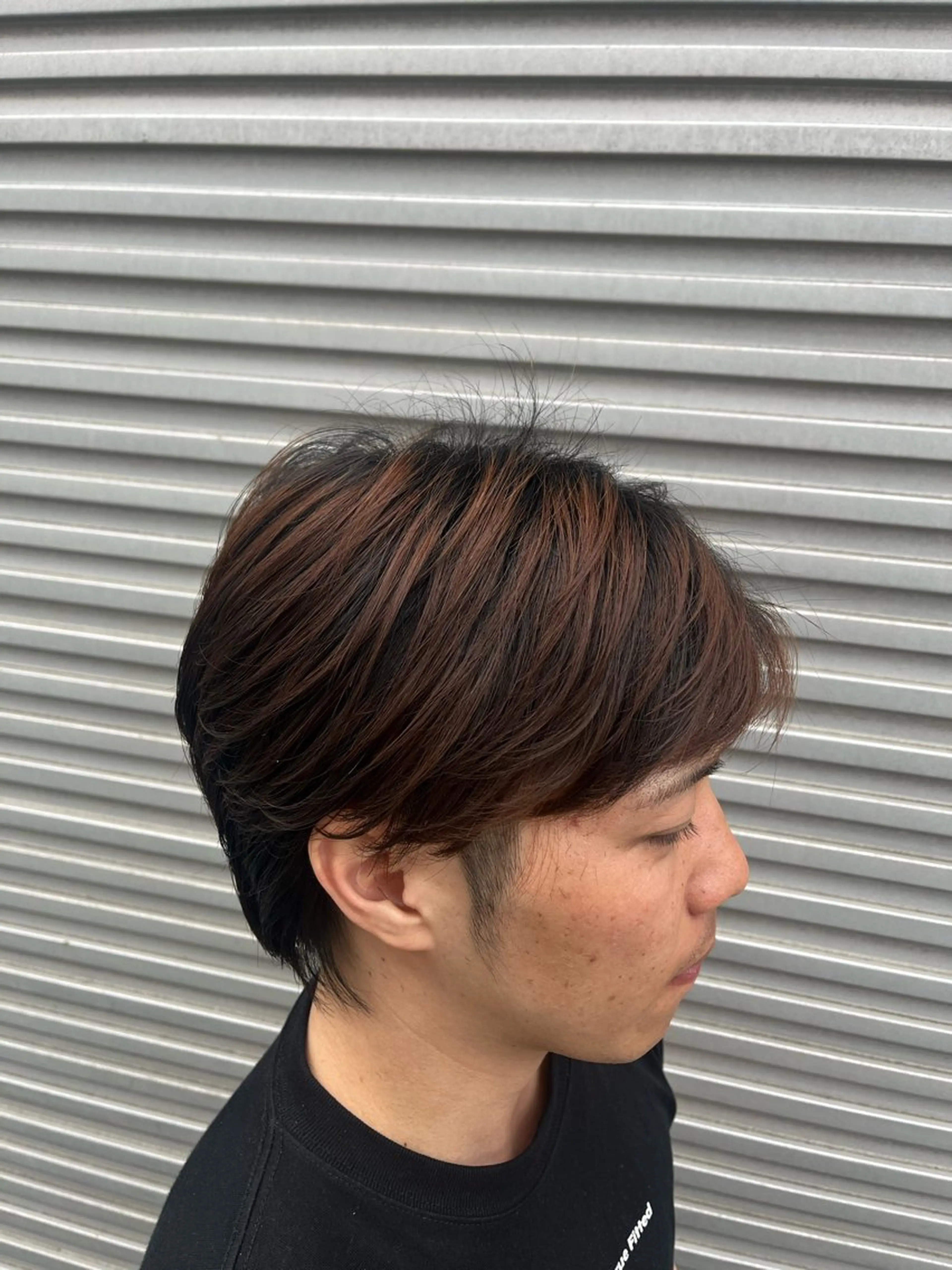 パーマ メンズ カット パーマ ベージュカラー⌇ くびれヘア.𐙚心音のヘアスタイル