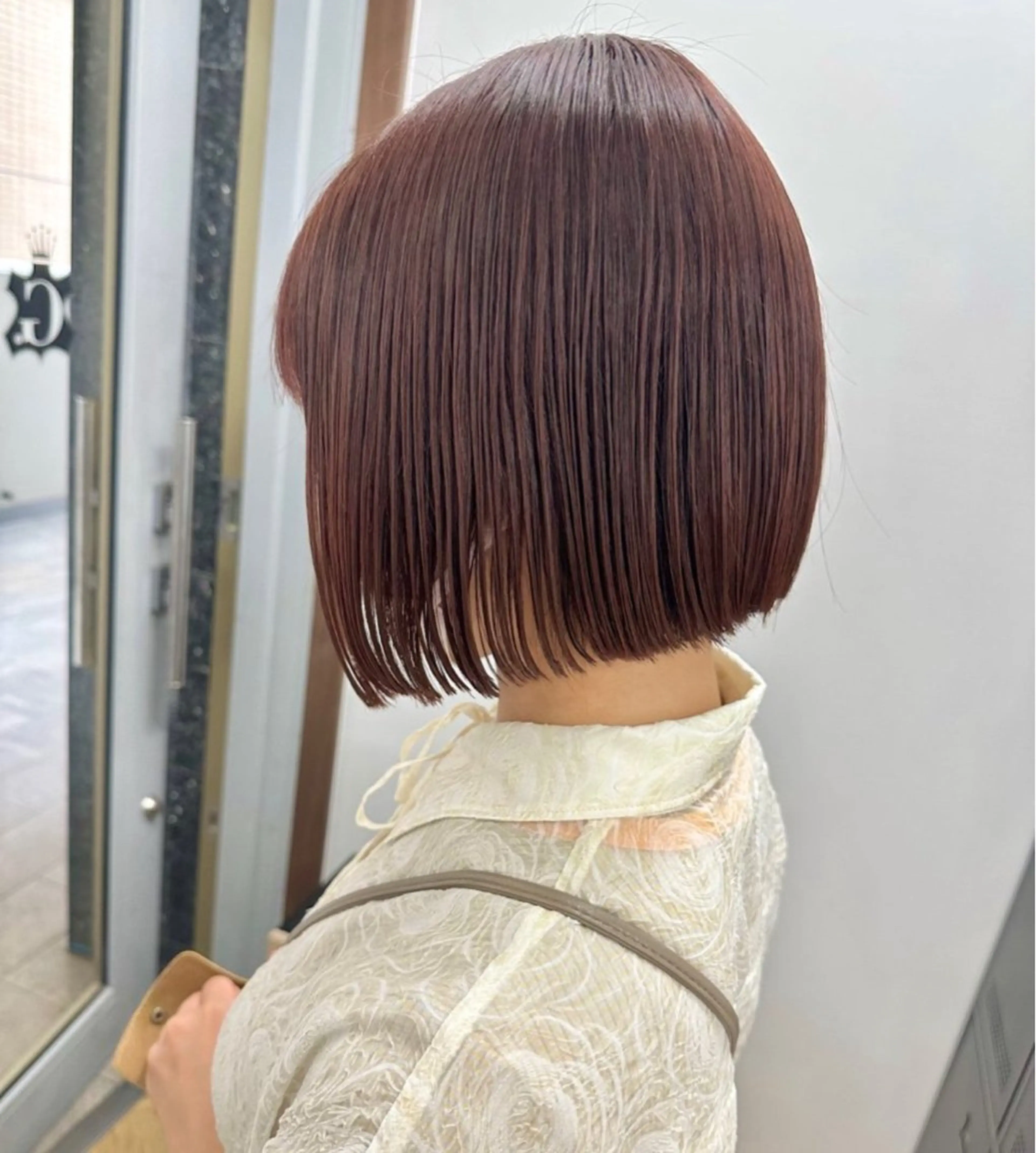 ショート カラー ボブ カット ヘアカラー 🤎ケアブリーチ/ カット/酸スト🤎のヘアスタイル