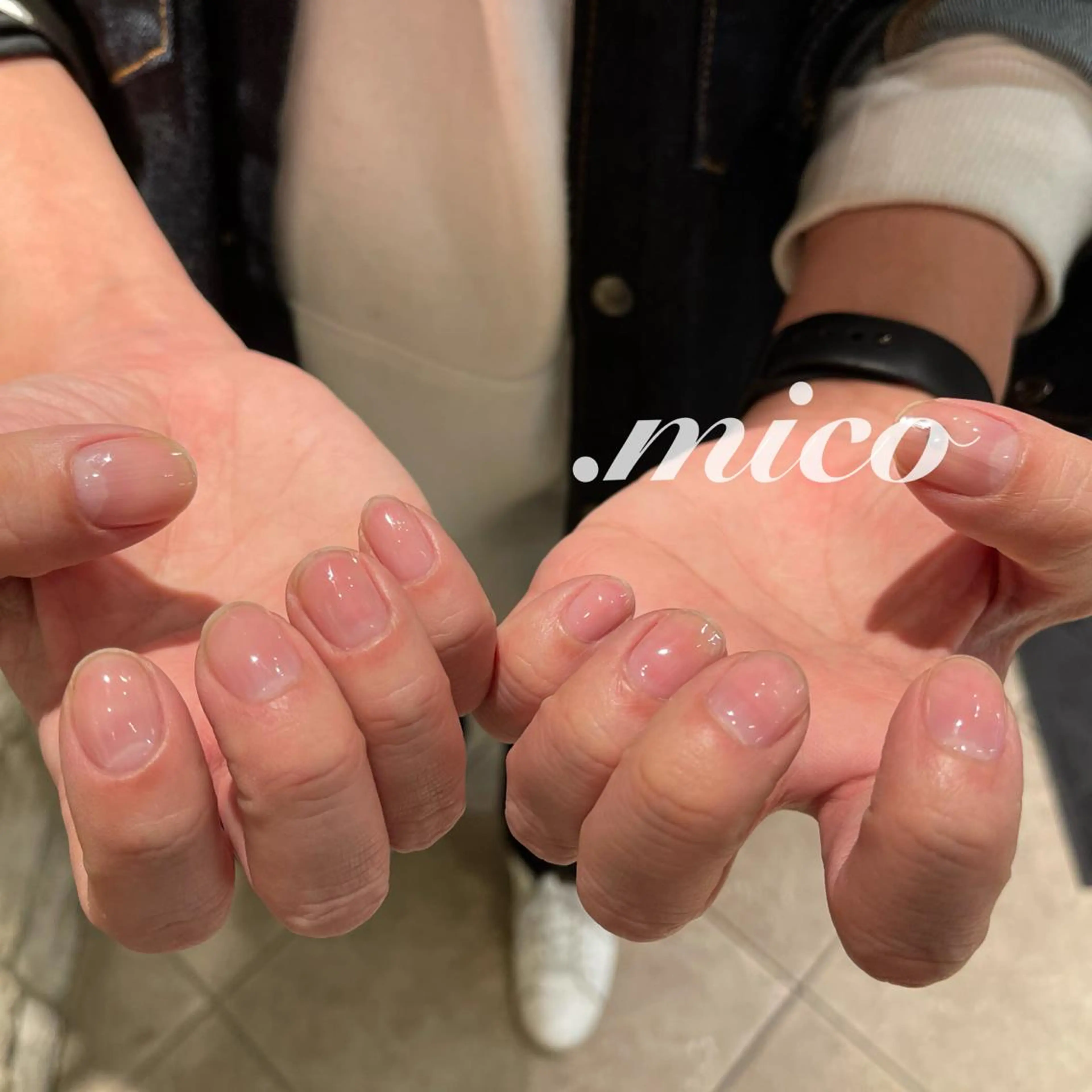 ネイル クリアネイル ジェルネイル メンズネイル オフィスネイル ワンカラーネイル 爪の専門店 by.mico所属・爪の専門店 by.micoのネイルデザイン