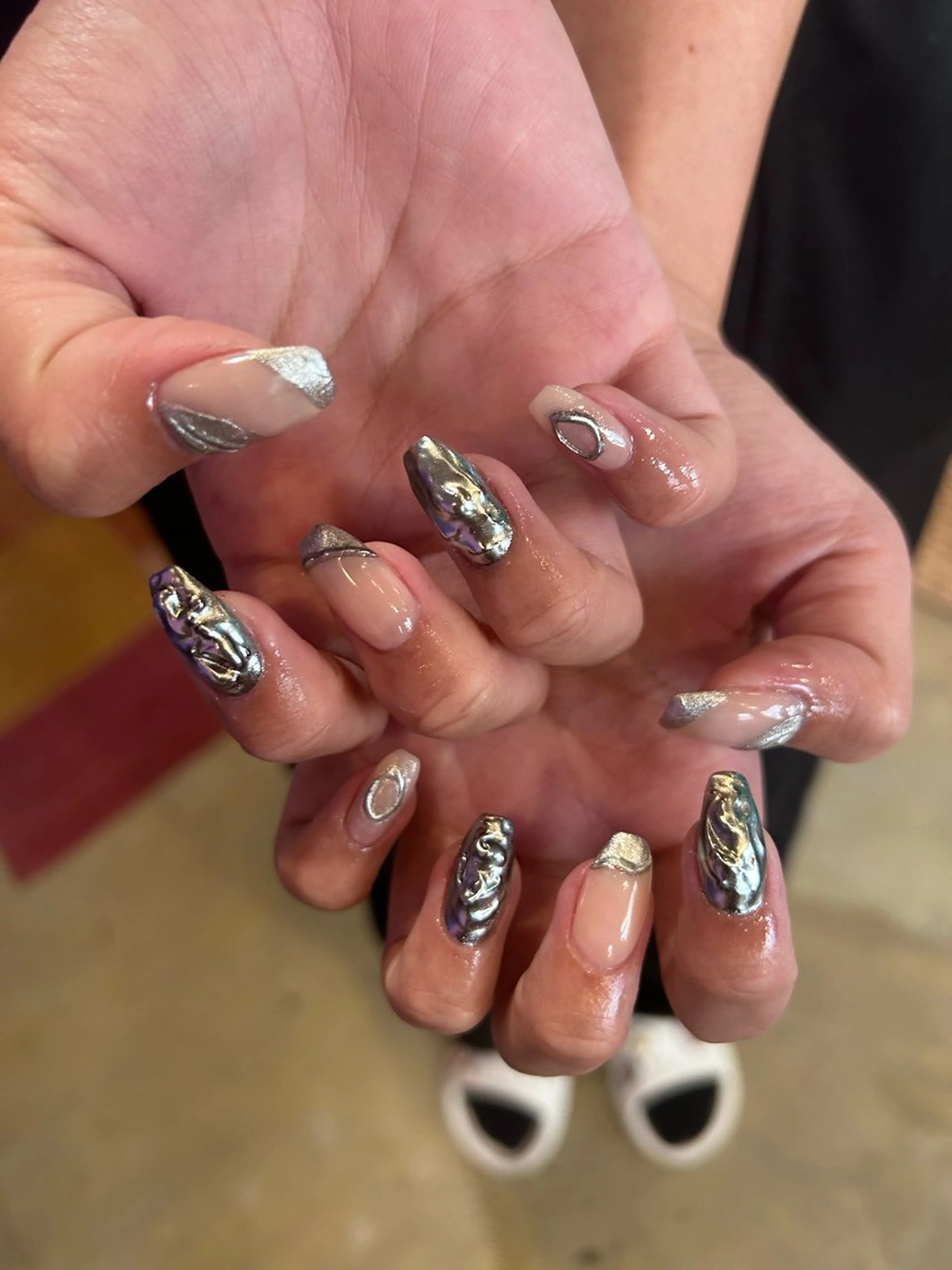 ネイル キラキラオメメ みずなのネイルデザイン