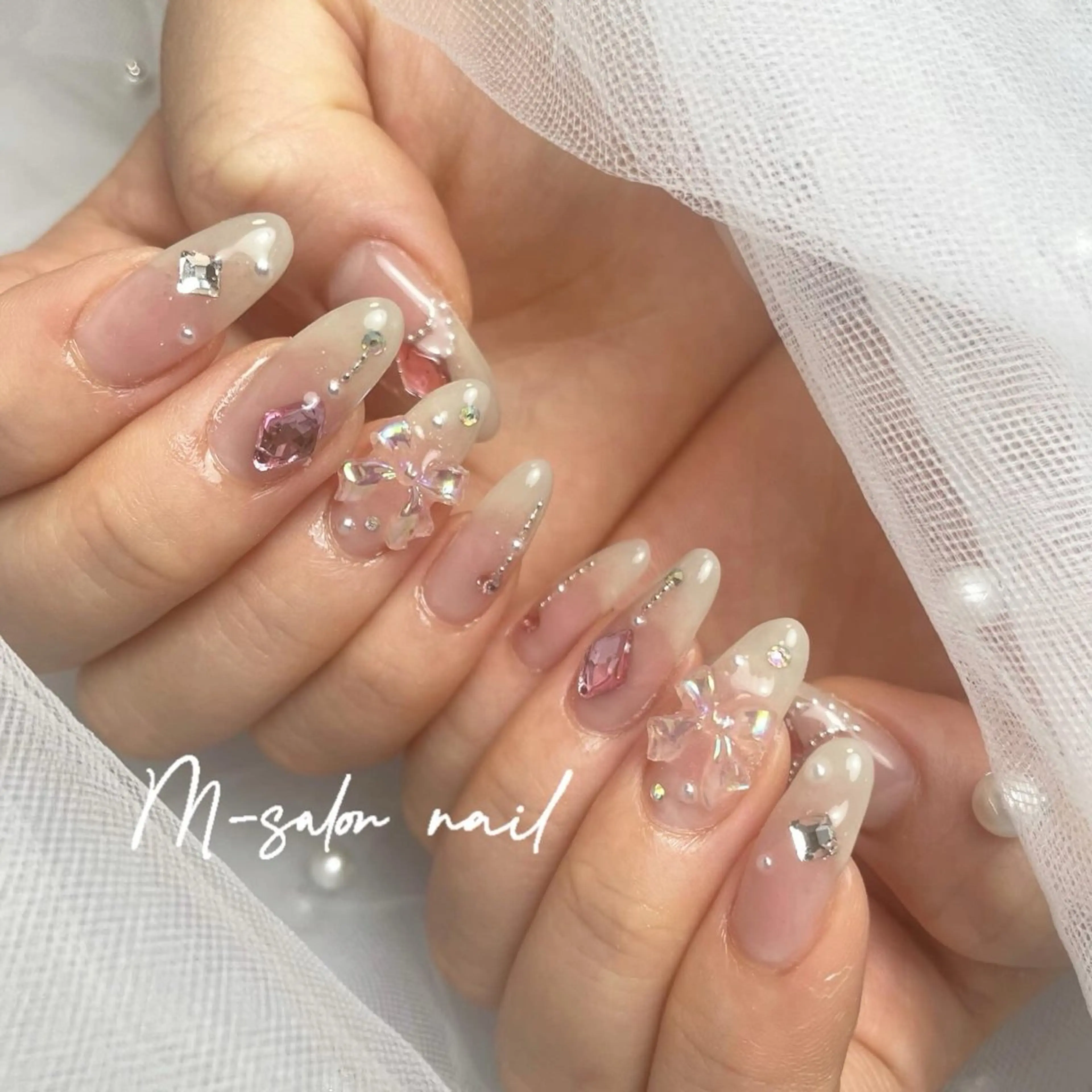 ネイル ハンドネイル 韓国/網紅/パーツ M-salonのネイルデザイン