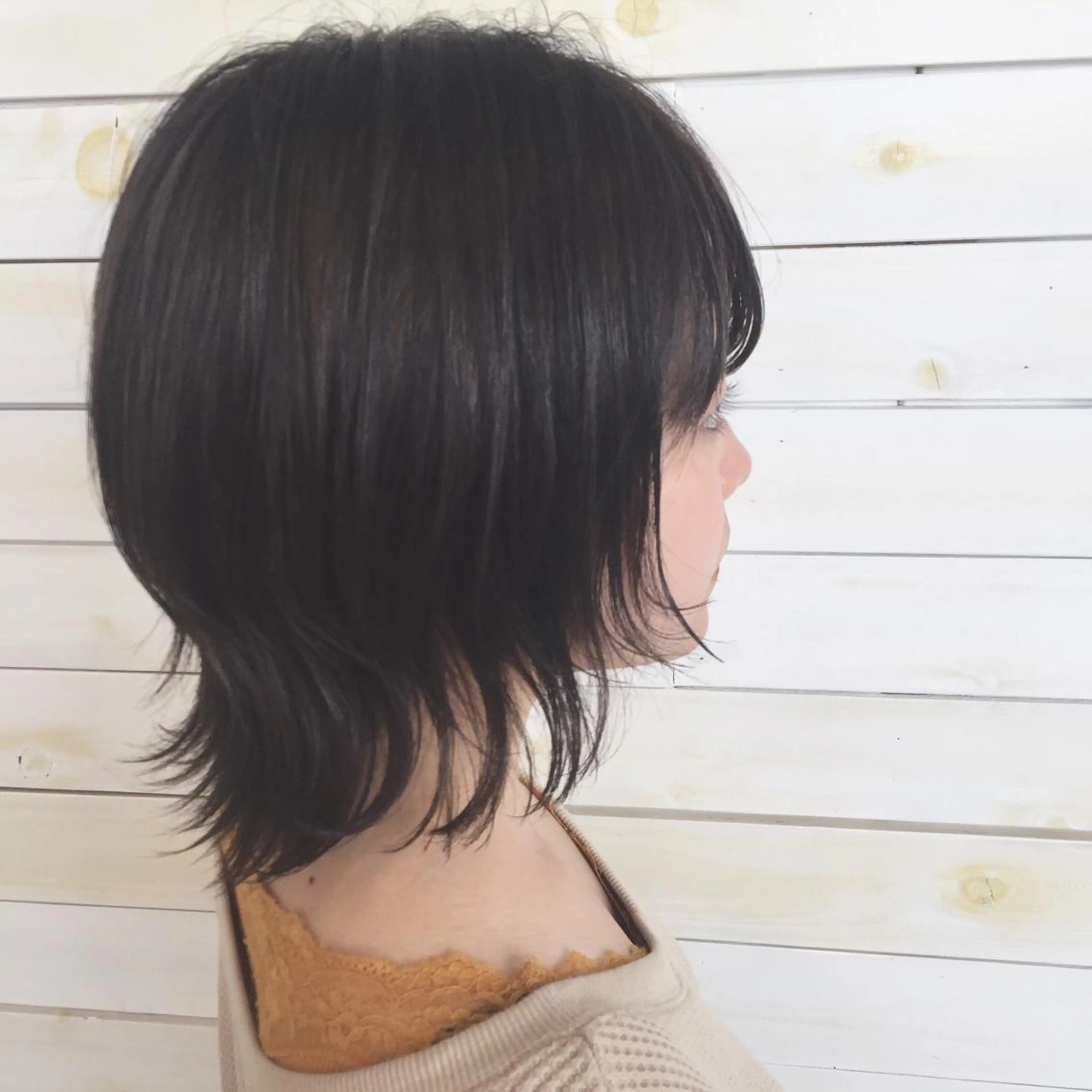 ショート カラー アッシュ シルバー シルバーアッシュ 黒田瀬奈/ボブ まろやかベージュのヘアスタイル