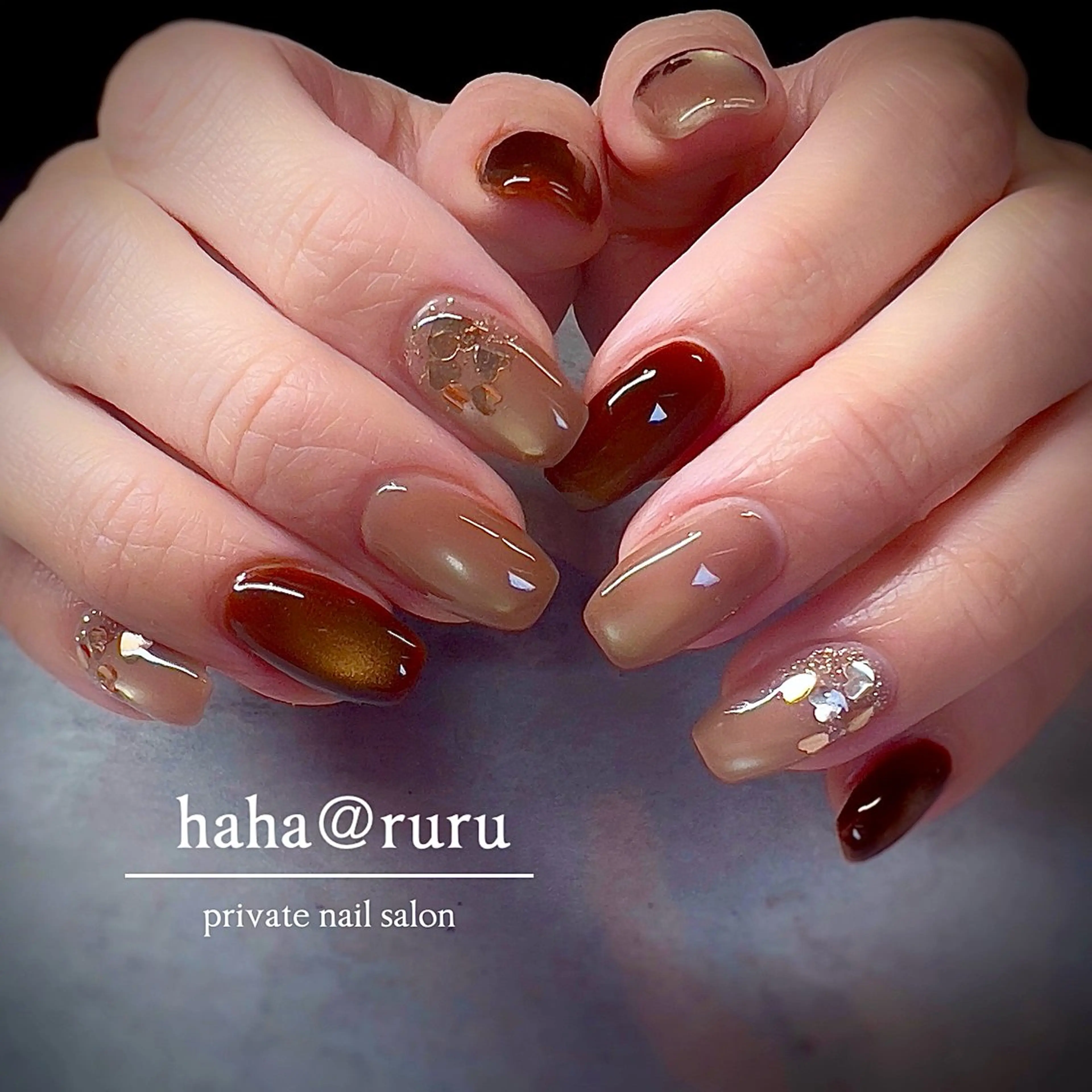 ネイル アートネイル ハンドネイル haha@ ruruのネイルデザイン
