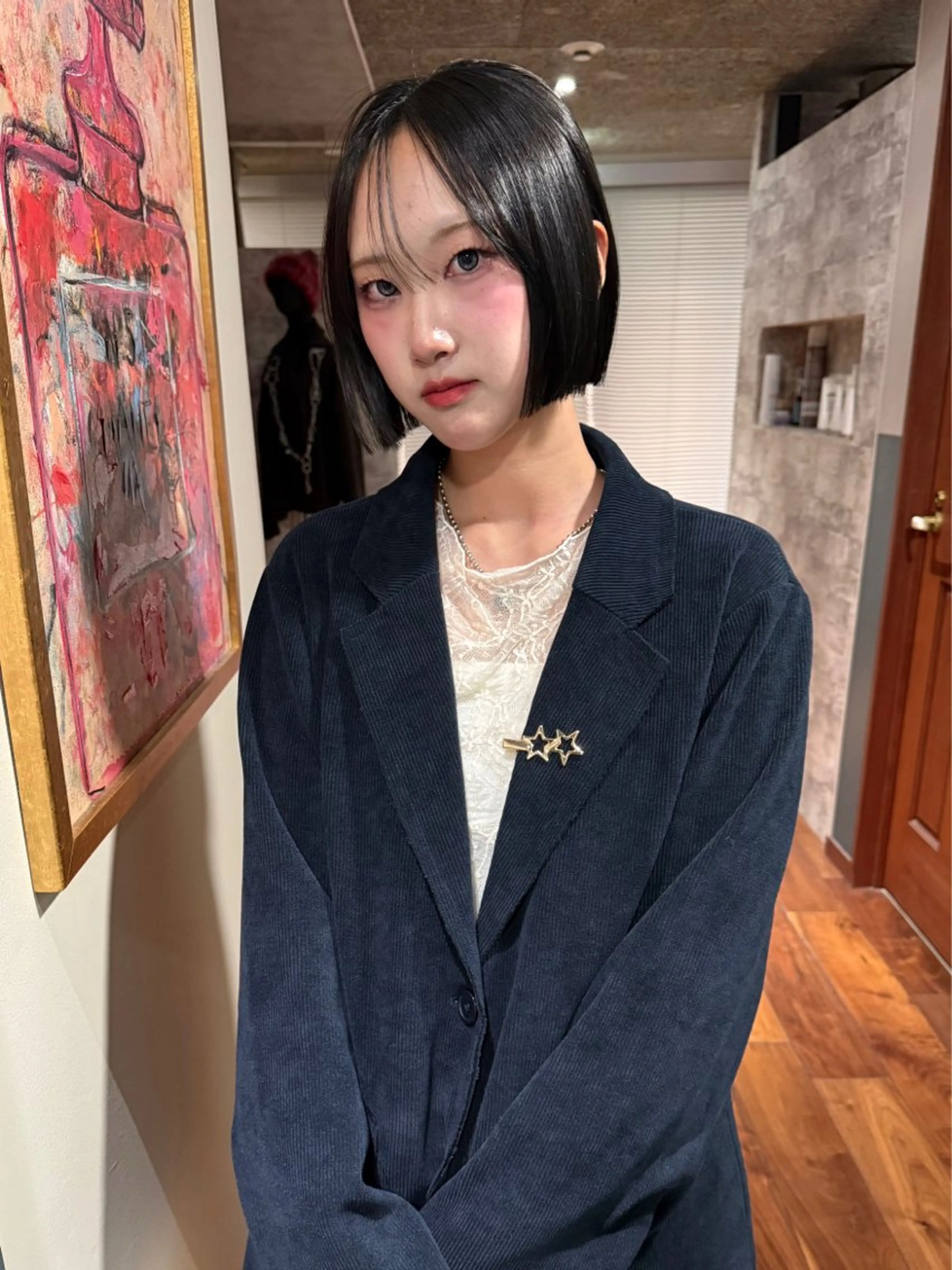 ショート カラー パーマ タンバルモリ カット ヘアカラー 縮毛矯正 トリートメント mai / linoah˚✧のヘアスタイル