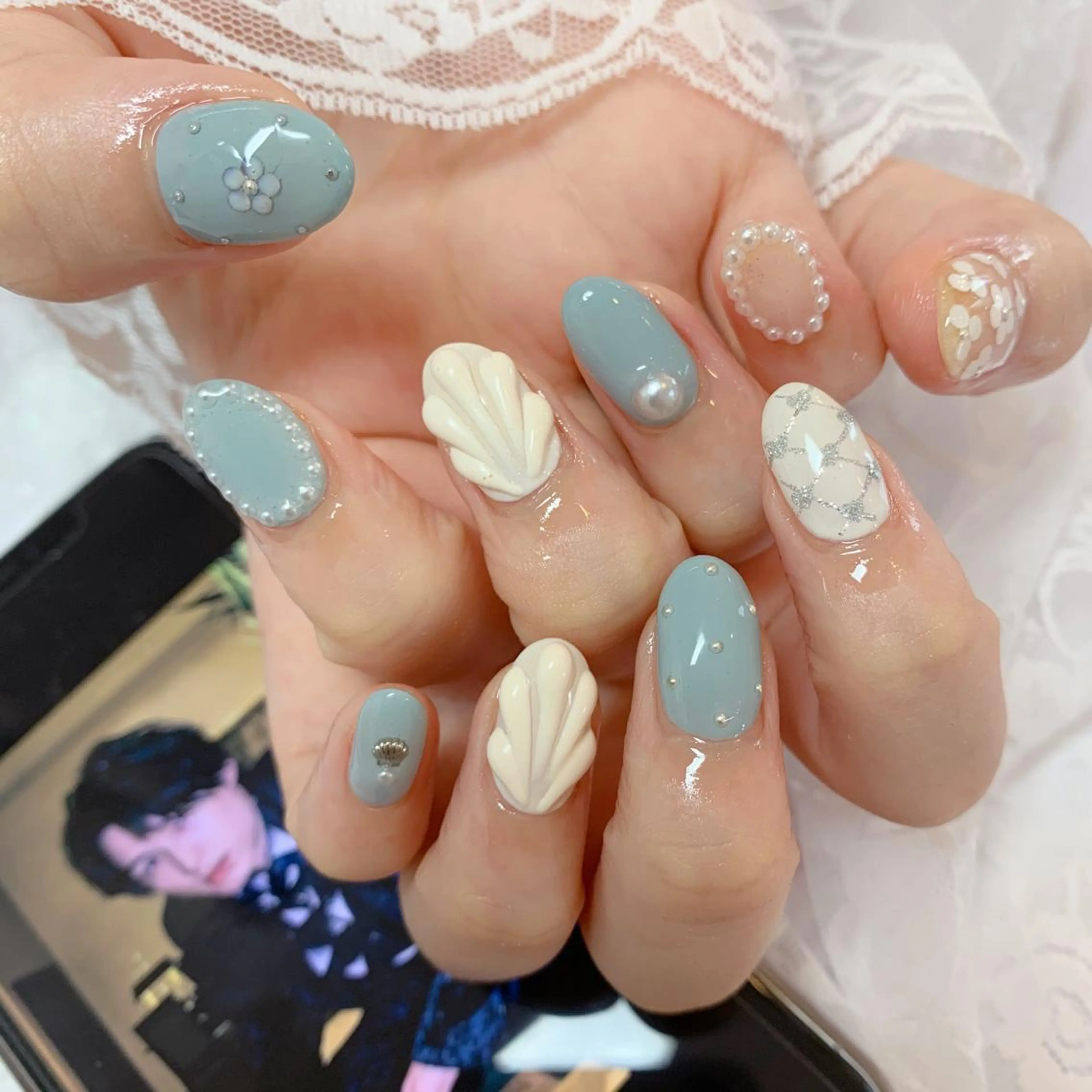 ネイル La neige* yuki 🥯🍑のネイルデザイン