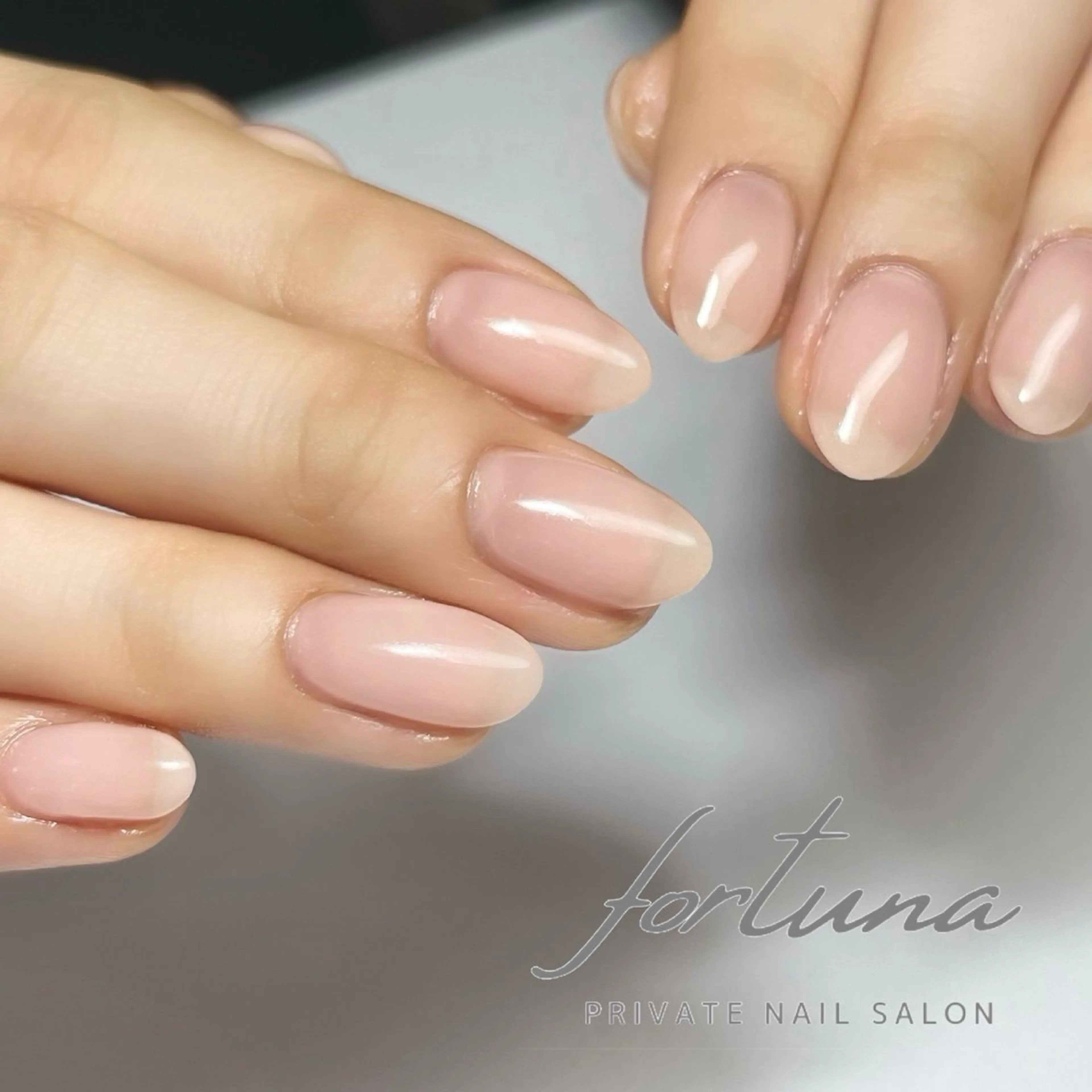 ネイル ジェルネイル オフィスネイル ワンカラーネイル パラジェル シンプルネイル fortuna 武藤裕美のネイルデザイン