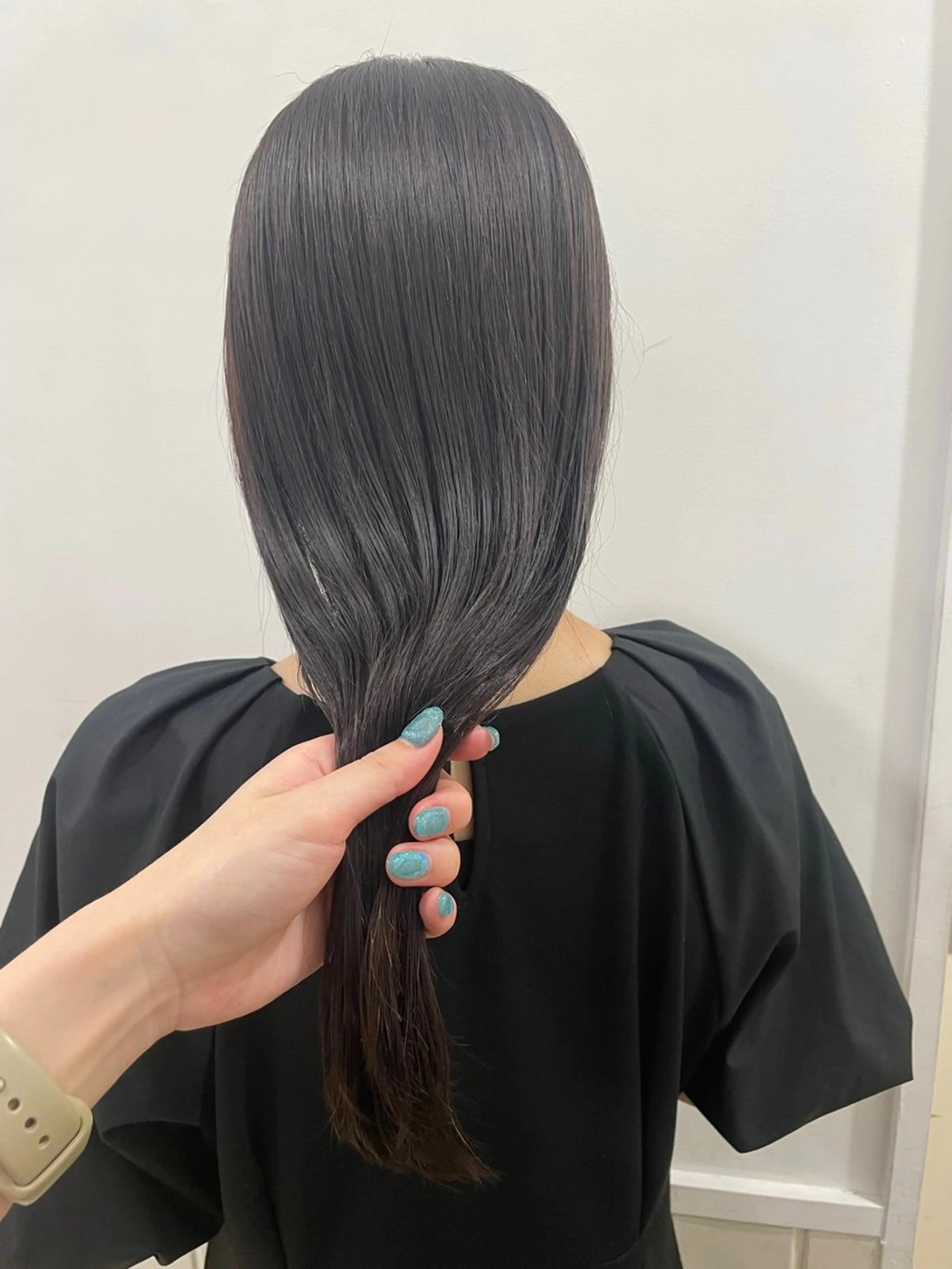 ロング パーマ ストレートパーマ clan en所属・clan .のヘアスタイル