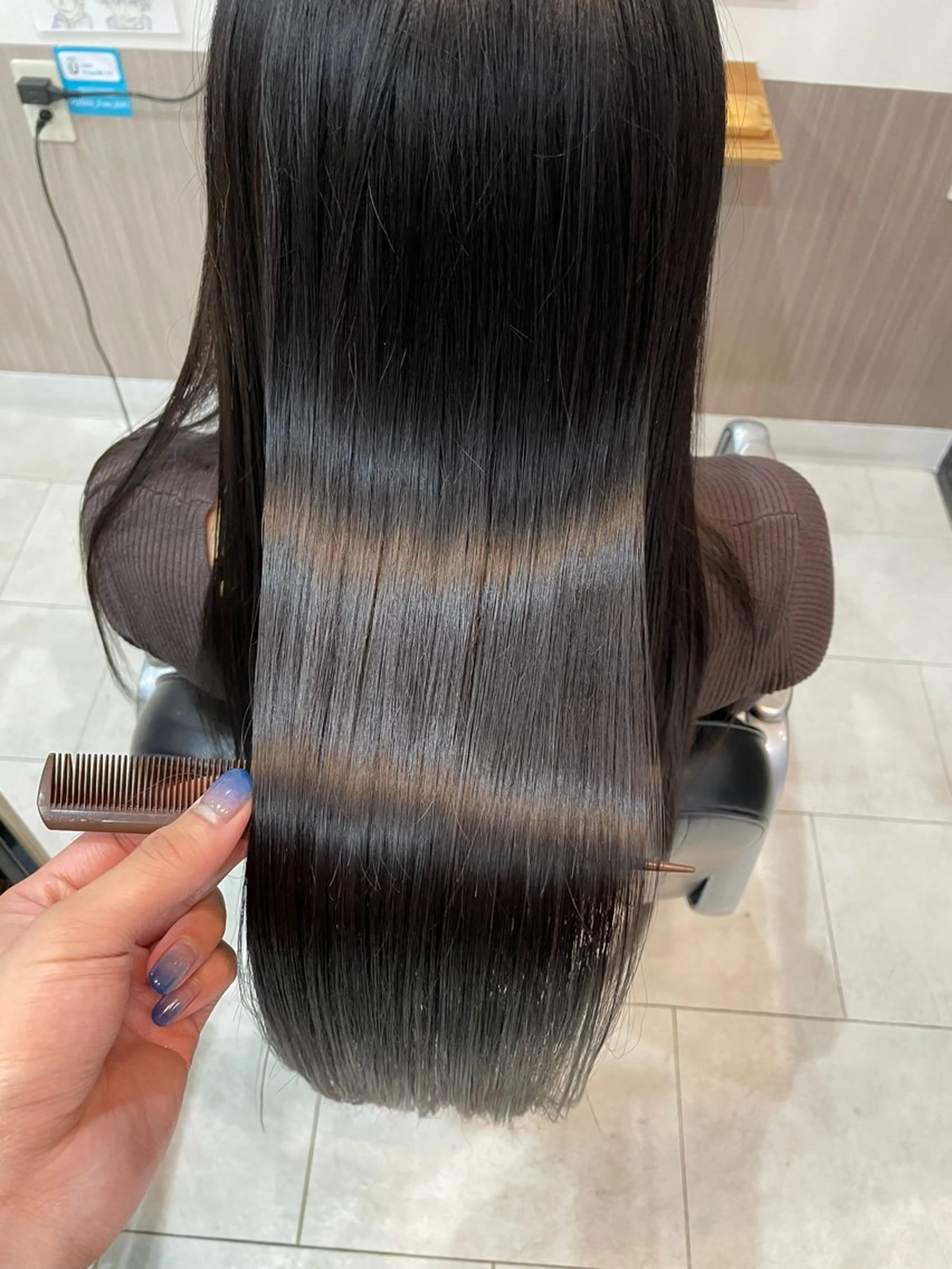 ロング 松尾 遥花のヘアスタイル