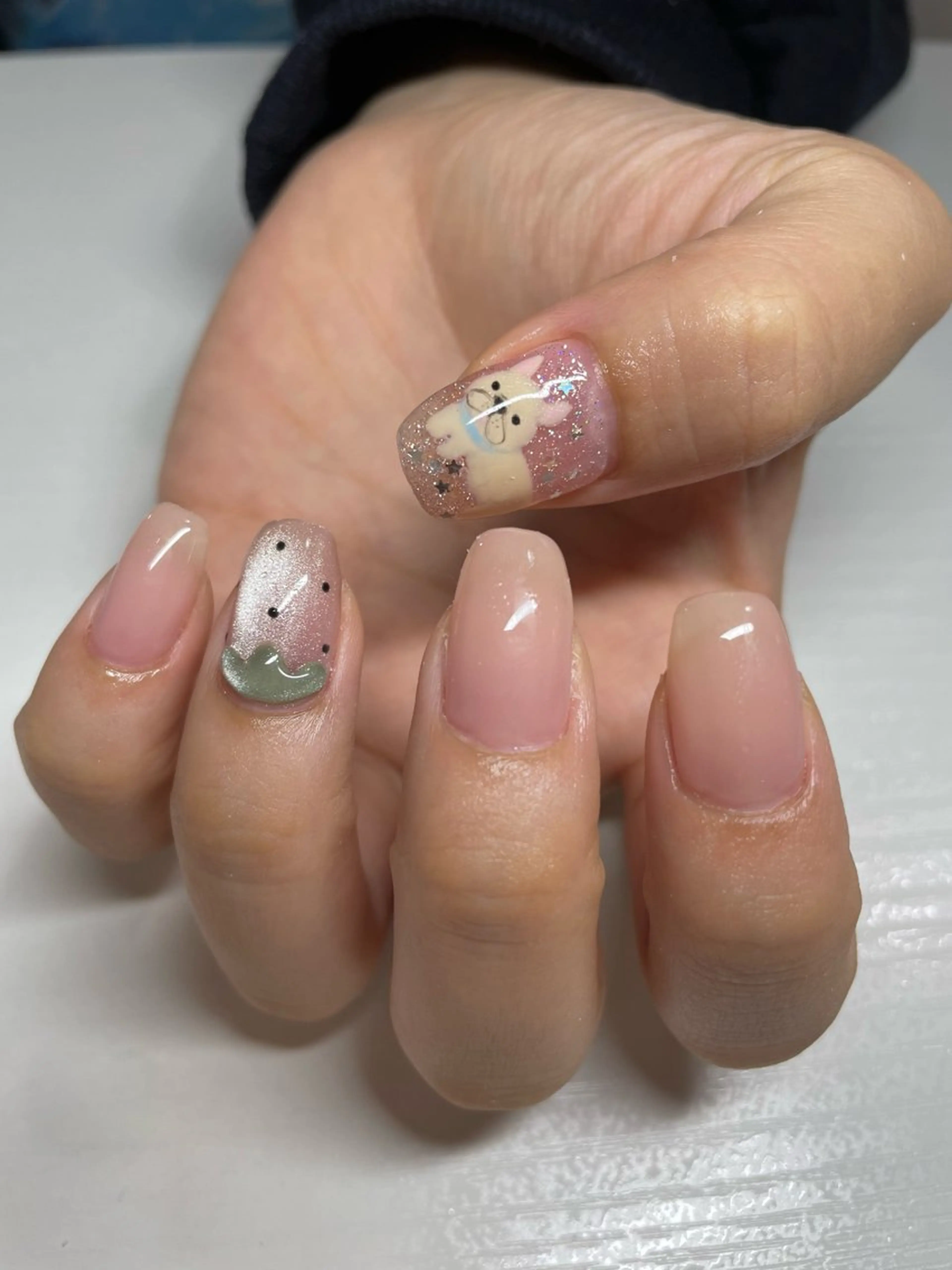 ショート ハンドネイル LBnail.sae /おえかきネイルのネイルデザイン