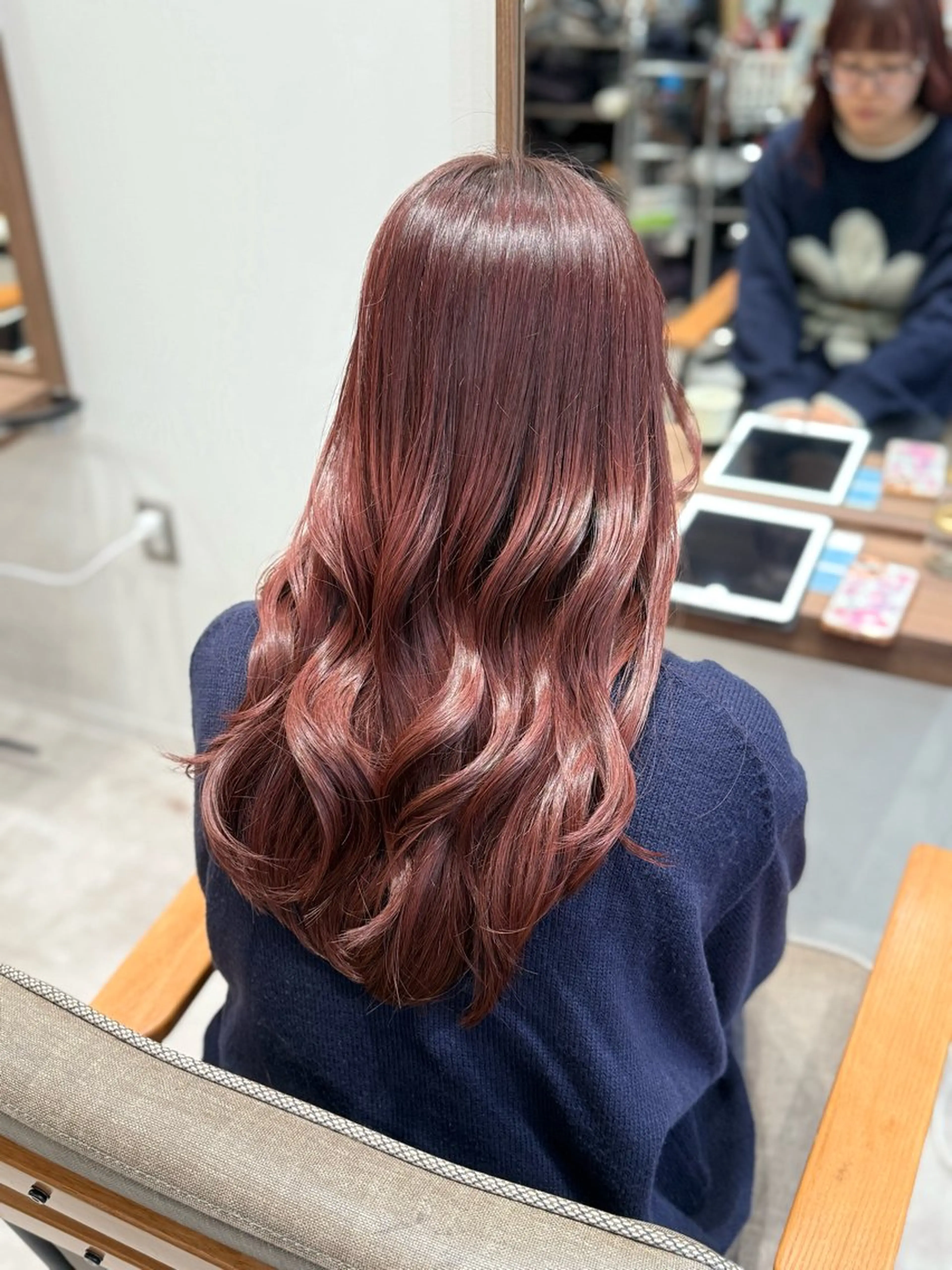 セミロング カット ヘアカラー 舟橋 瑞稀のヘアスタイル