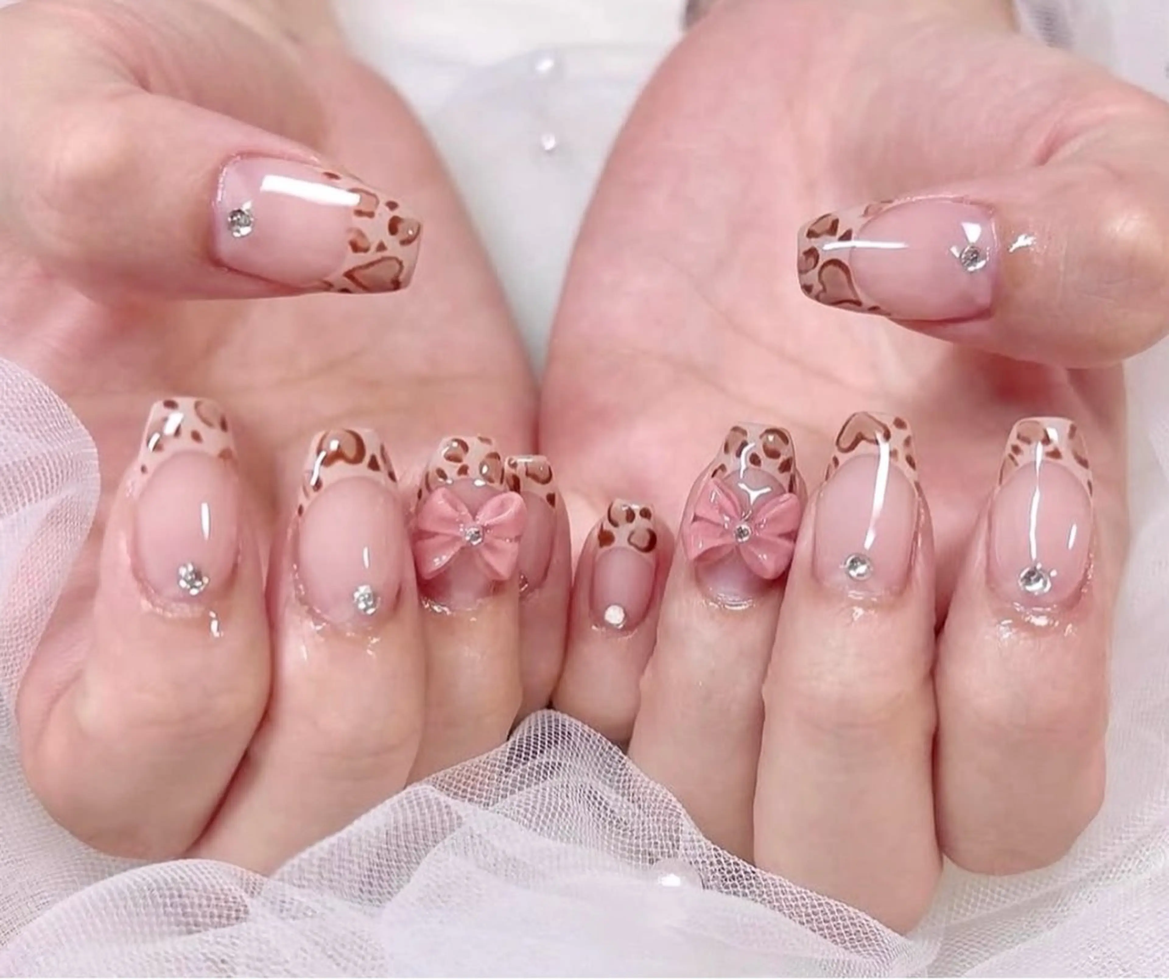 ネイル アートネイル チークネイル 長さ出し フットネイル フレンチネイル YK 美学院のネイルデザイン