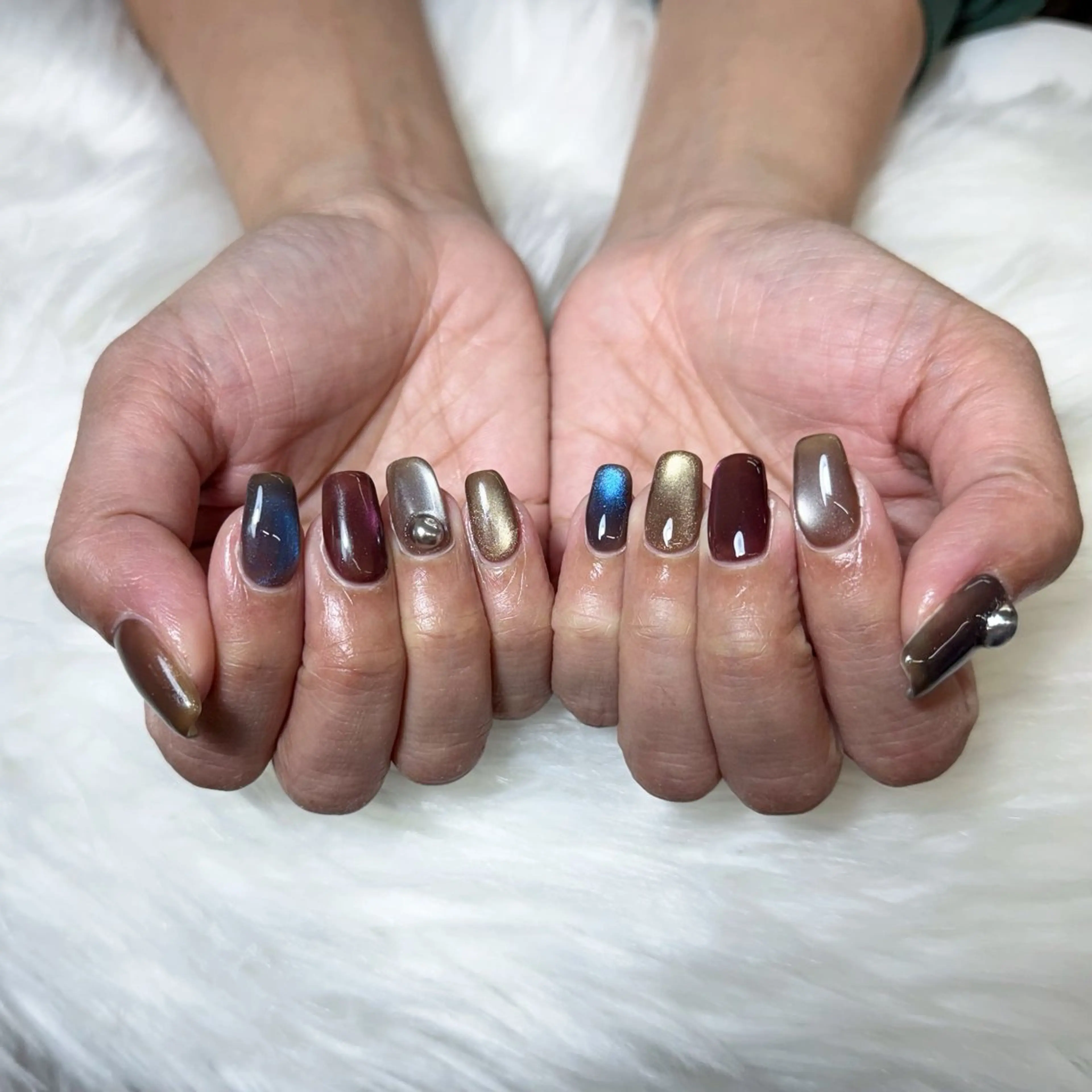 ネイル 韓国ネイル 持ち込み ニュアンスネイル ワンホンネイル ハンドネイル AKIKO NAILのネイルデザイン