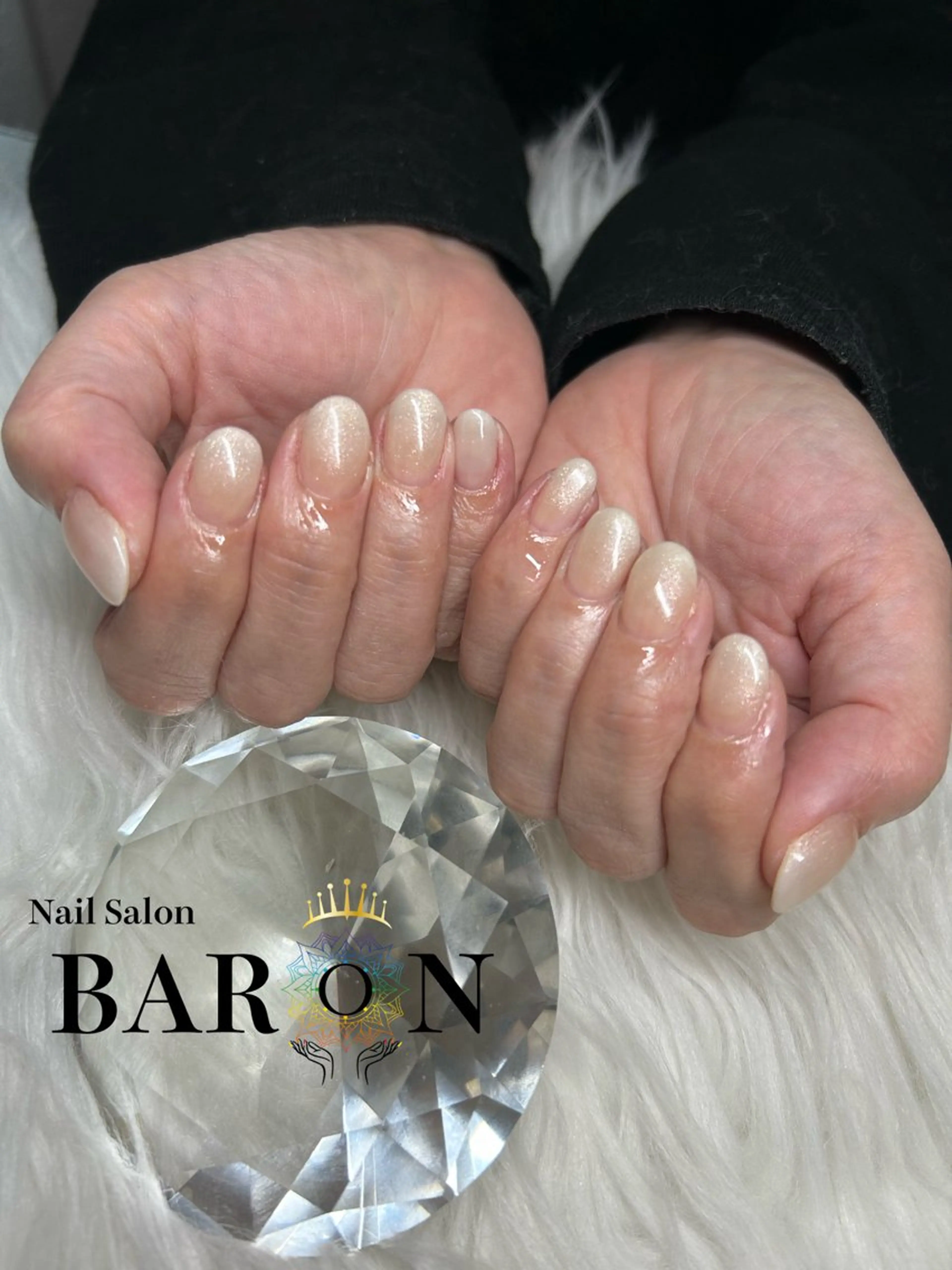 ネイル グラデーション ラメ(グリッター) ラメグラデーション BARON AIMIのネイルデザイン