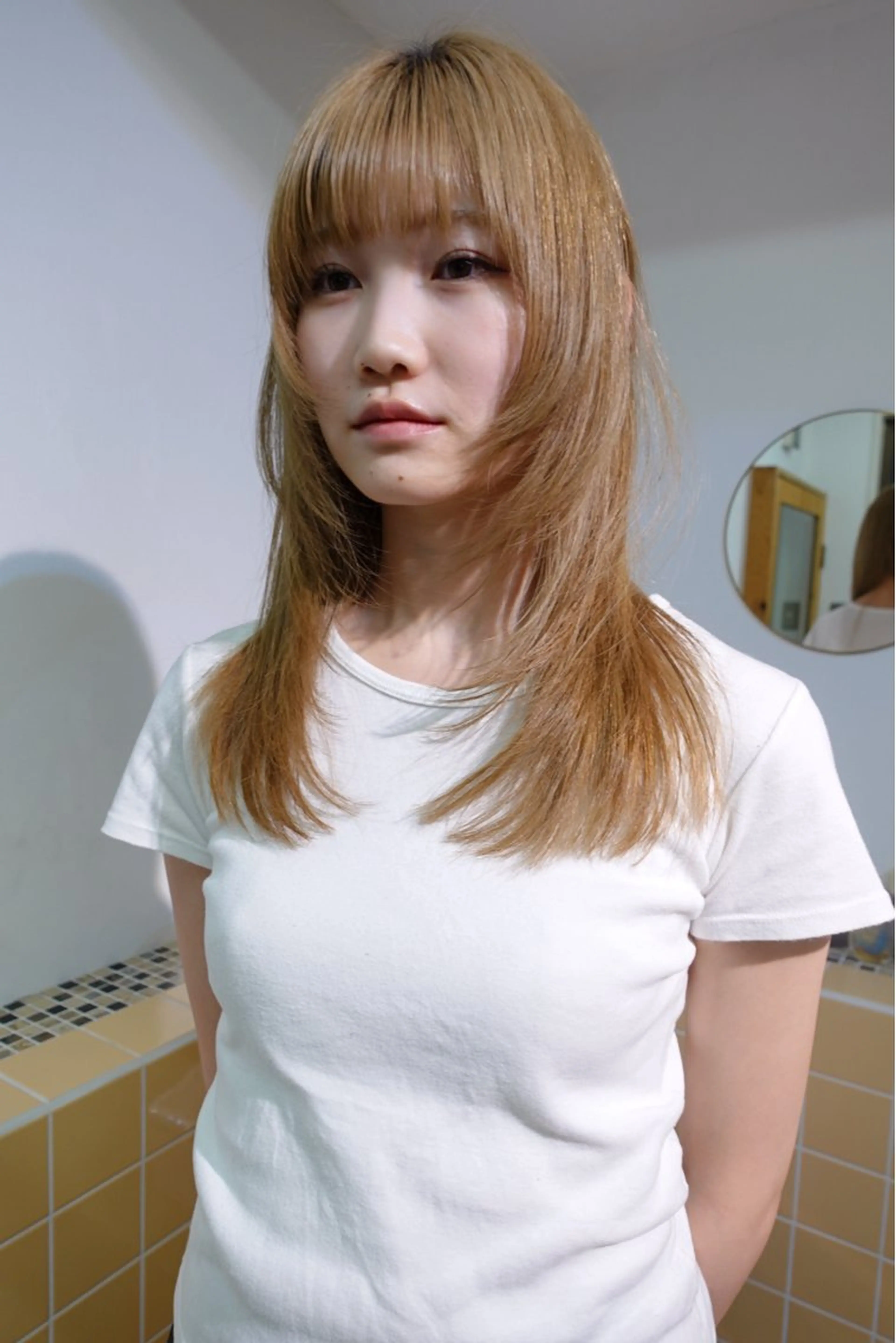 セミロング カット sakura🌸 レイヤー/韓国ヘアのヘアスタイル