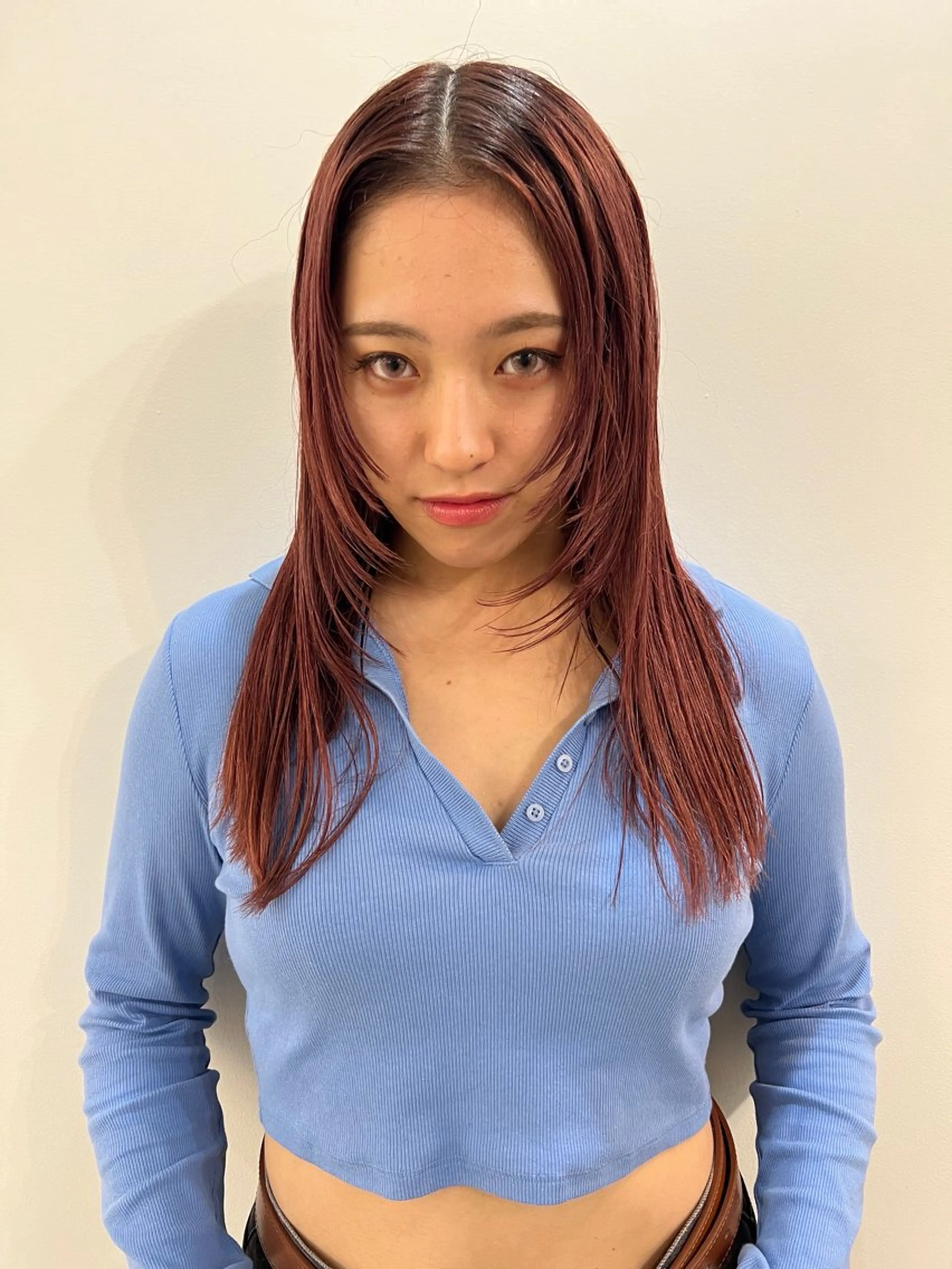 セミロング カラー レイヤー/ 透明感SHIMAのヘアスタイル