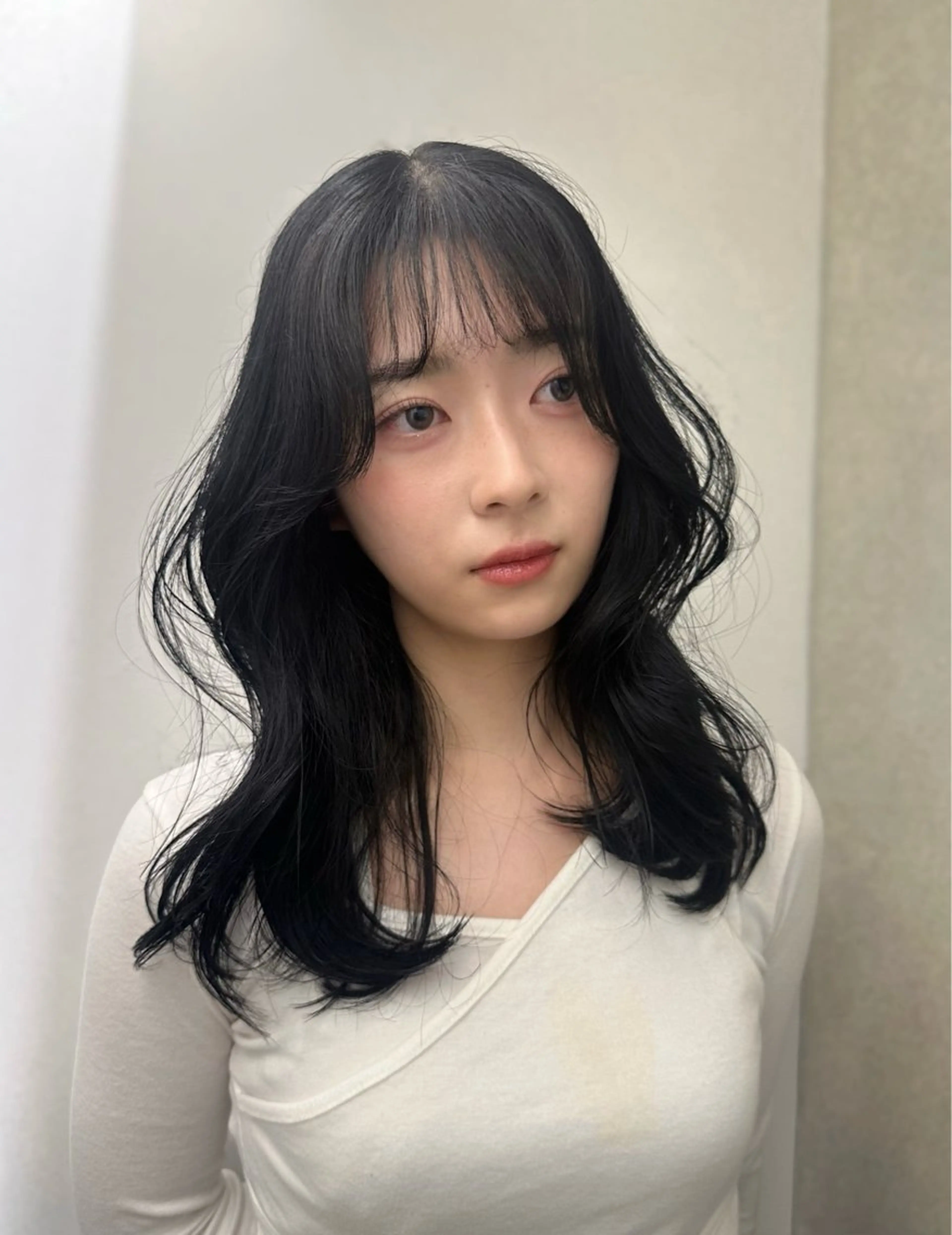 ロング カット ヘアカラー 🎀韓国レイヤー特化 🎀ベージュ/ミクのヘアスタイル